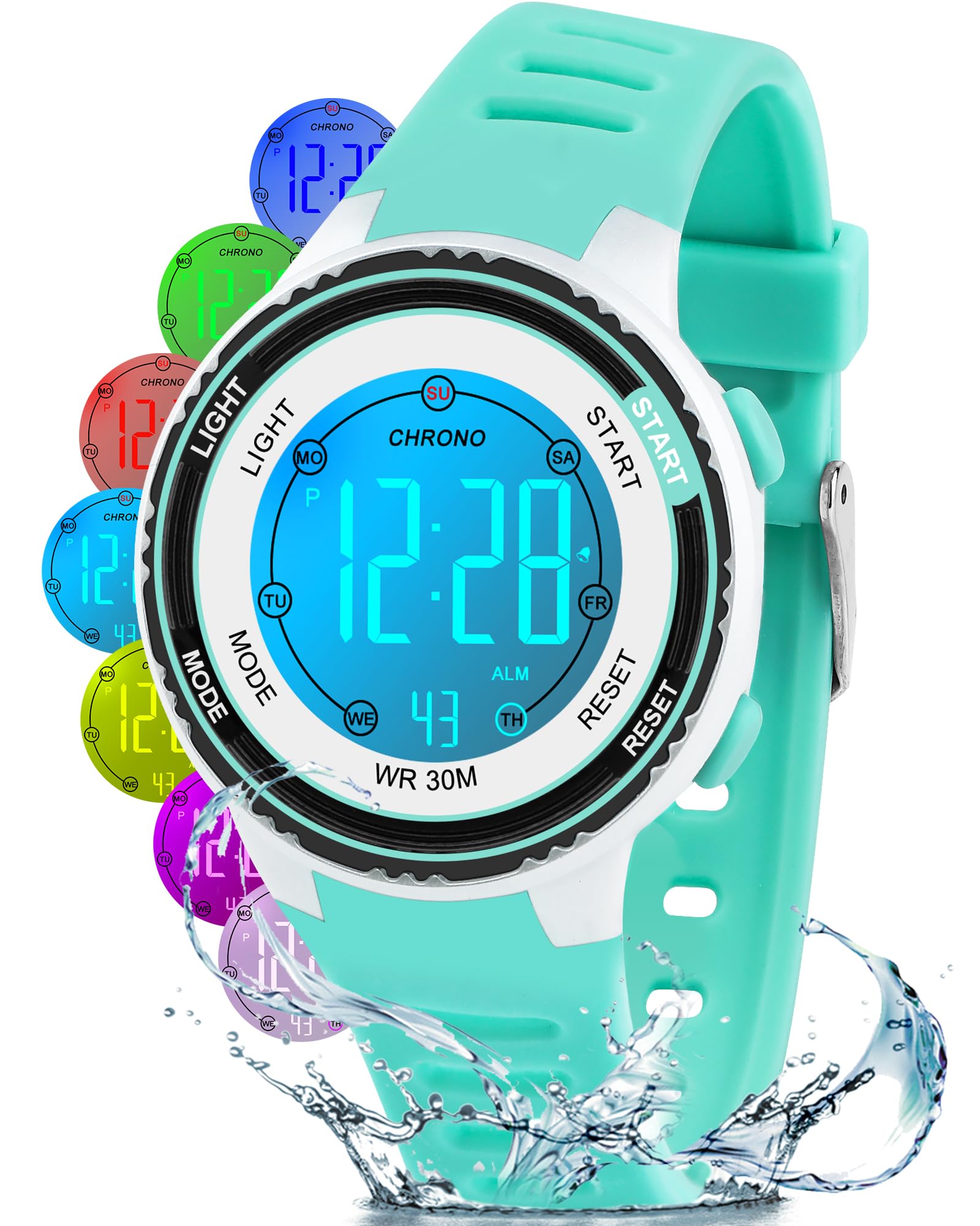 DTKID Digital Kids Watch 30 M Waterproof for Girls Boys 5-16 - View 9