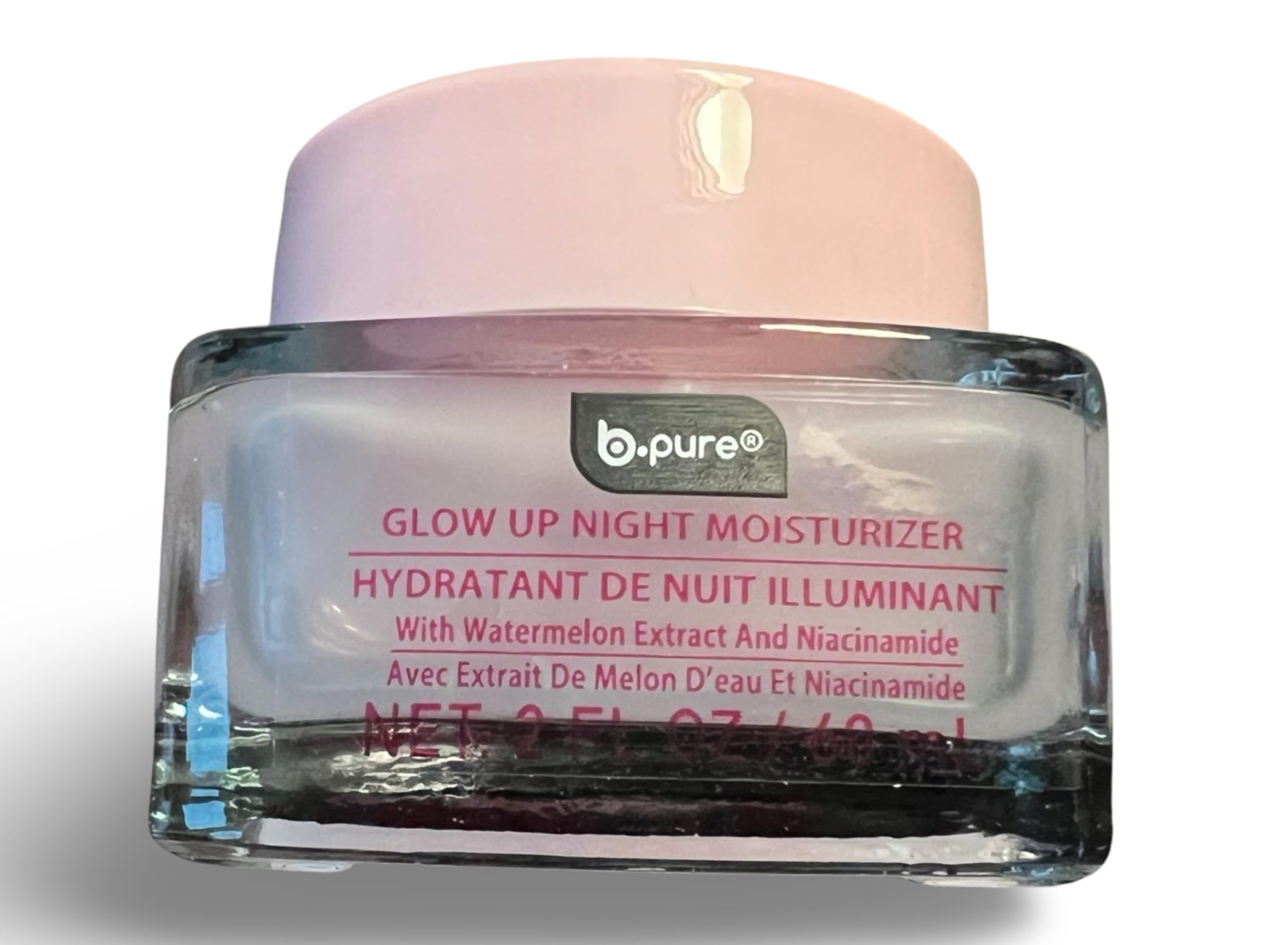 b.pure Glow Up Night Moisturizer With Watermelon Extract and - b.pure