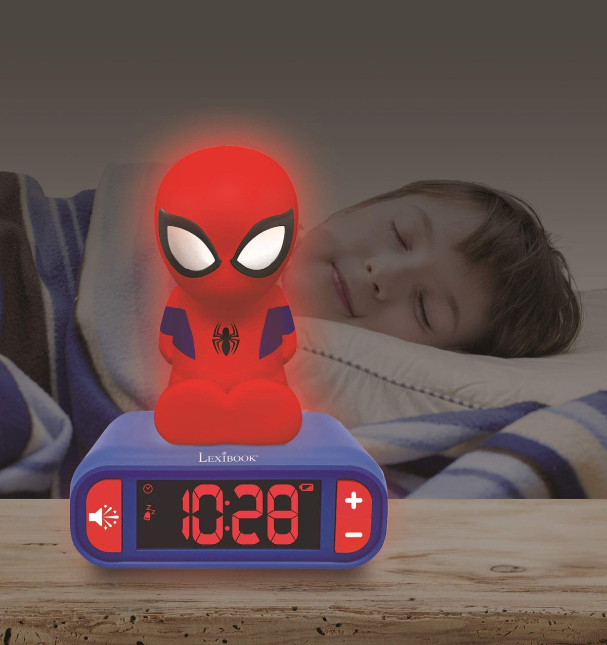 LEXiBOOK Spider Man Nightlight Alarm Clock RL800SP - LEXiBOOK Official Imagery - 7