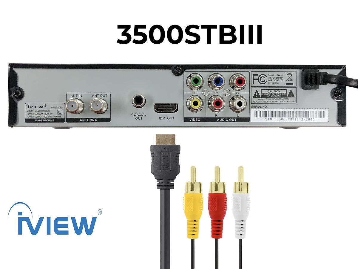 IVIEW 3500STB III ATSC Digital Converter Box with Recording - IVIEW Official Imagery - 5