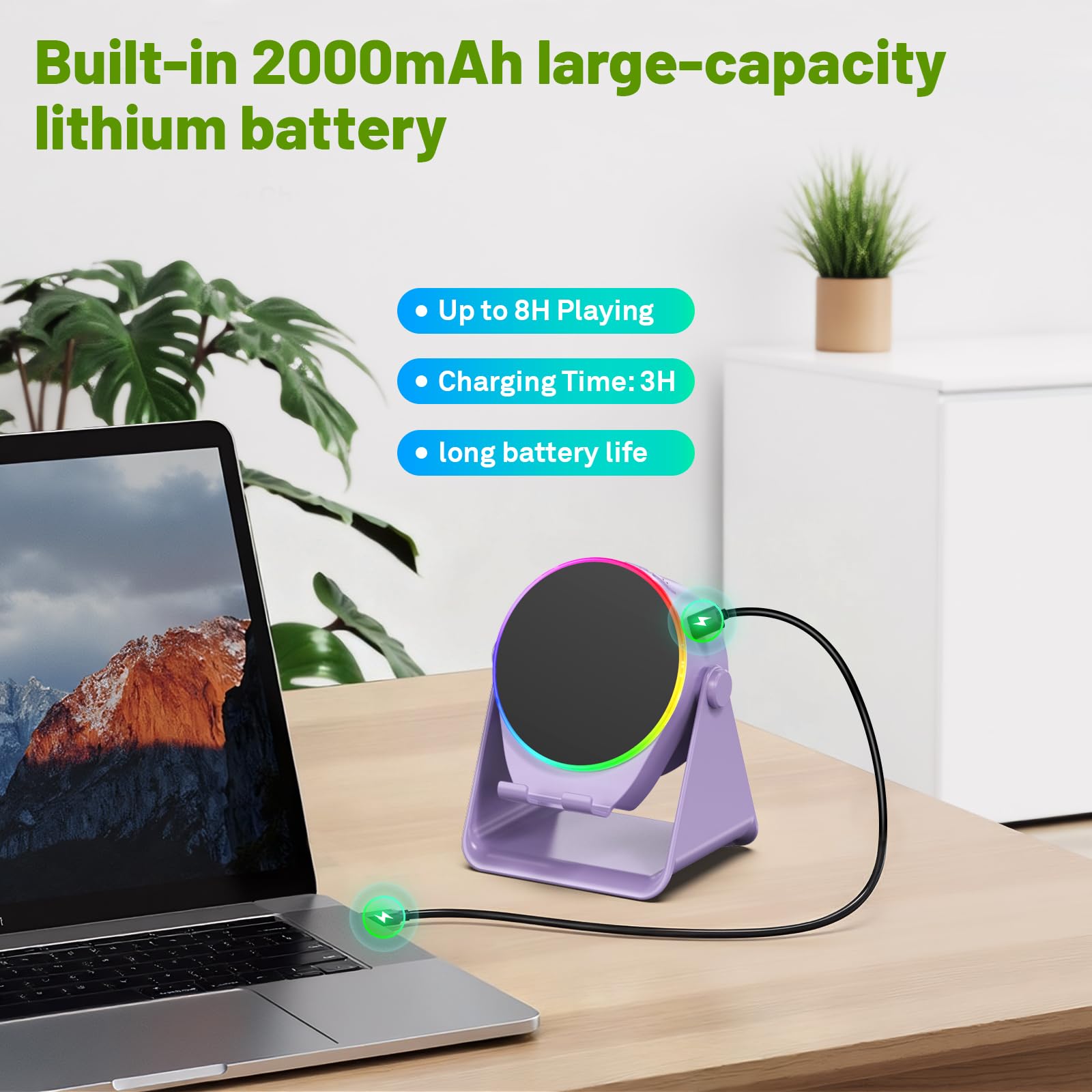 Dohelly Wireless Induction Speaker,Bluetooth Speaker with Phone S - Dohelly Official Product View 5