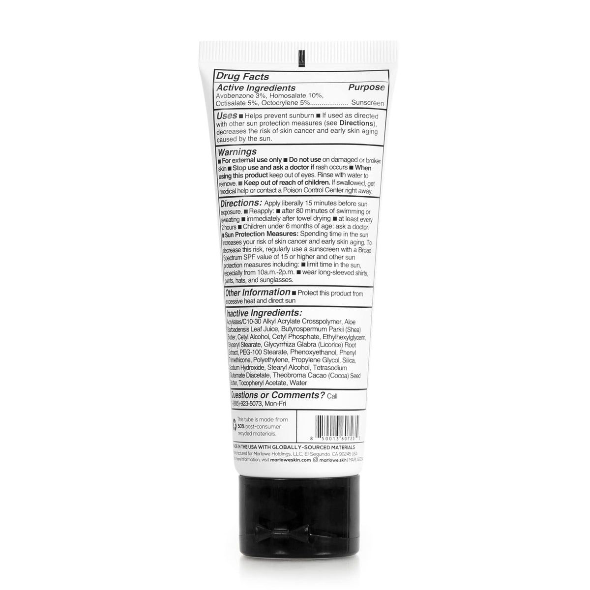 MARLOWE Face Moisturizer with SPF 50 Daily Sunscreen Lotion - MARLOWE. Official Imagery - 8