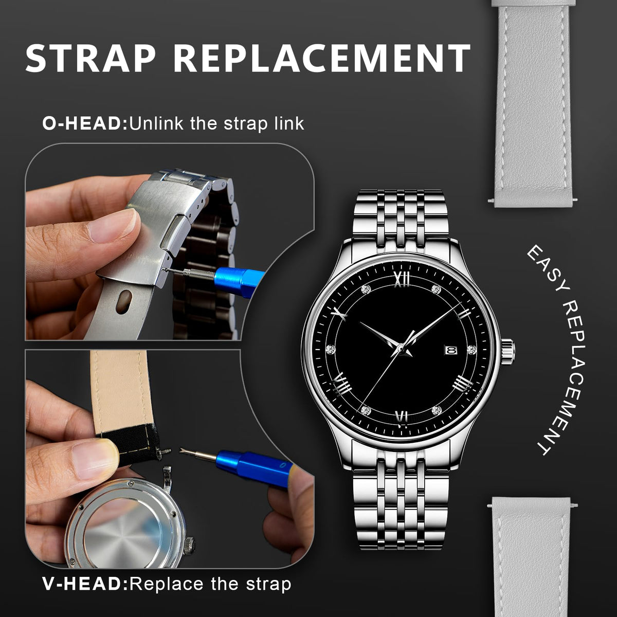 JOREST Watch Repair Kit Watch Press Tool Battery Replacement - Jorest Official Imagery - 8