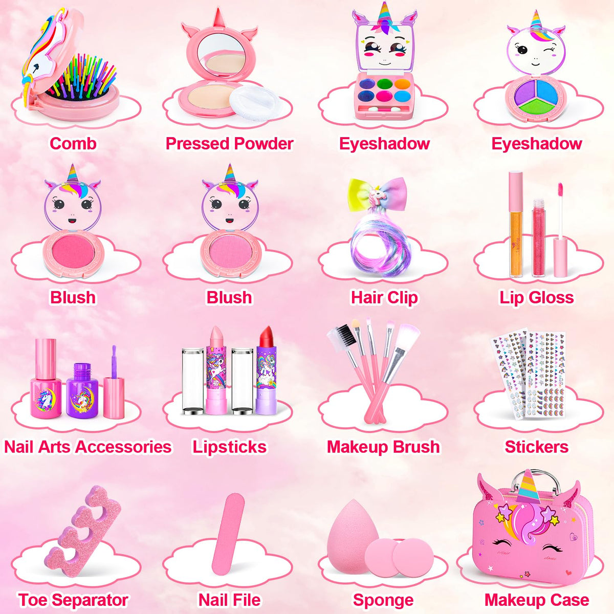 Kids Makeup Kit for Girls - Mqsiuve Official Imagery - 7
