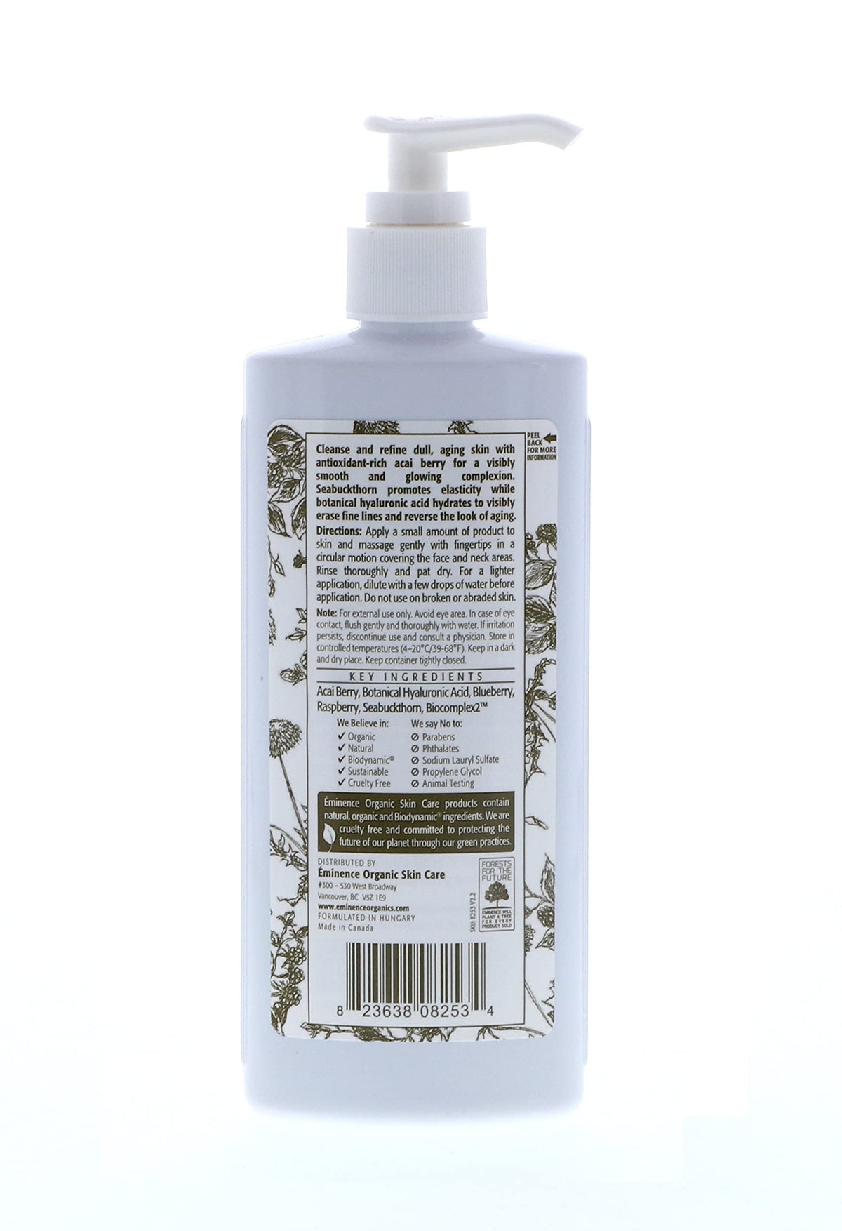 Eminence Organic Skincare Firm Skin Acai Cleanser with - Eminence Official Imagery - 6