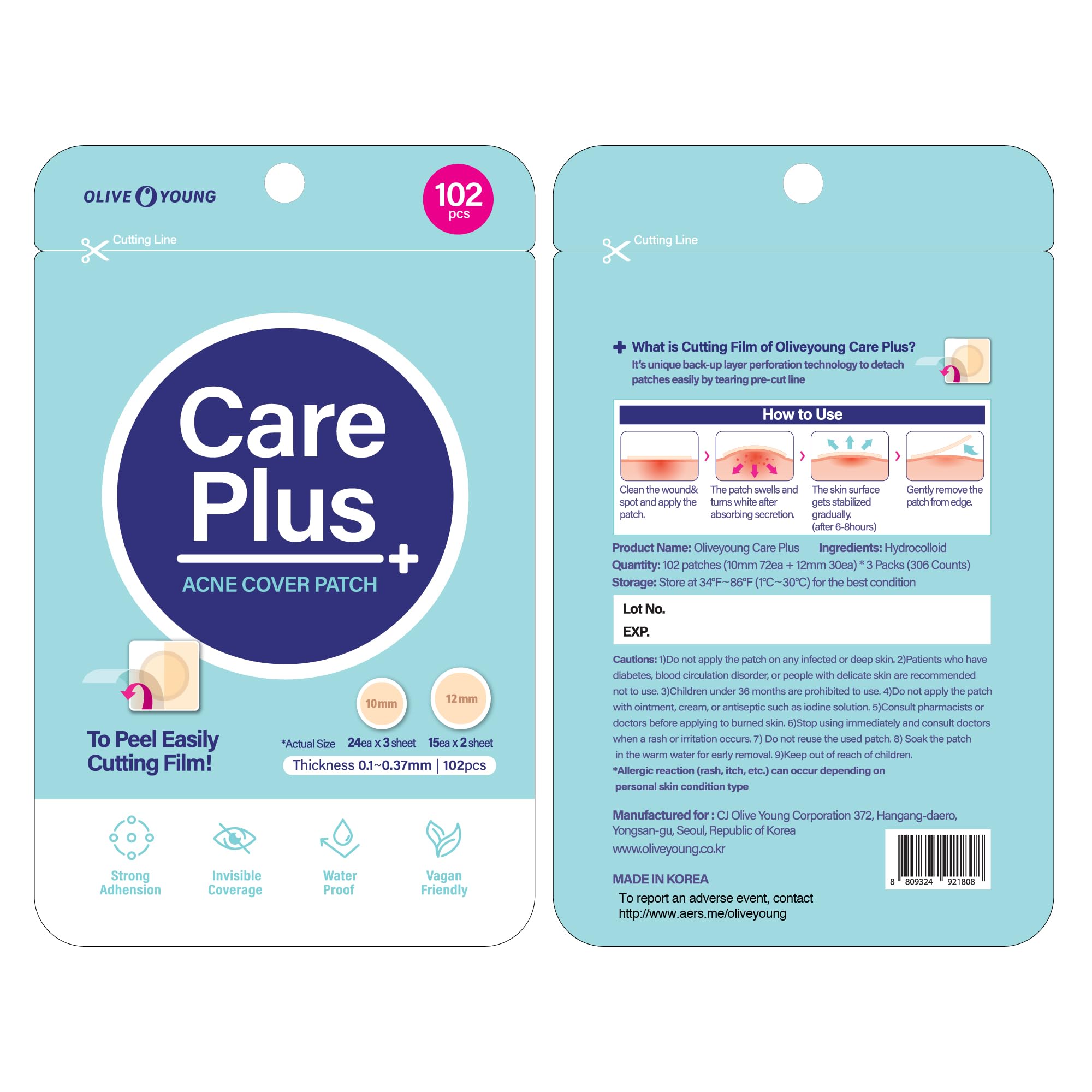 OLIVE YOUNG Care Plus Spot Patch - OLIVE YOUNG
