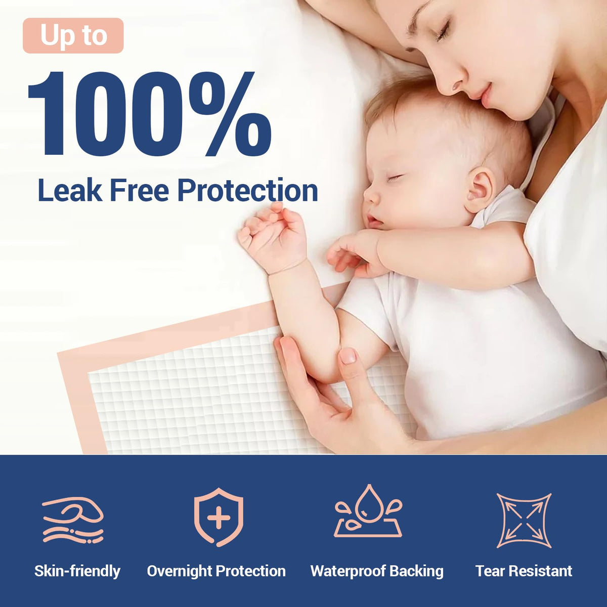 Extra Large Bed Pads 40 x 36 Disposable Adult 30 Count - MKISS Official Imagery - 5