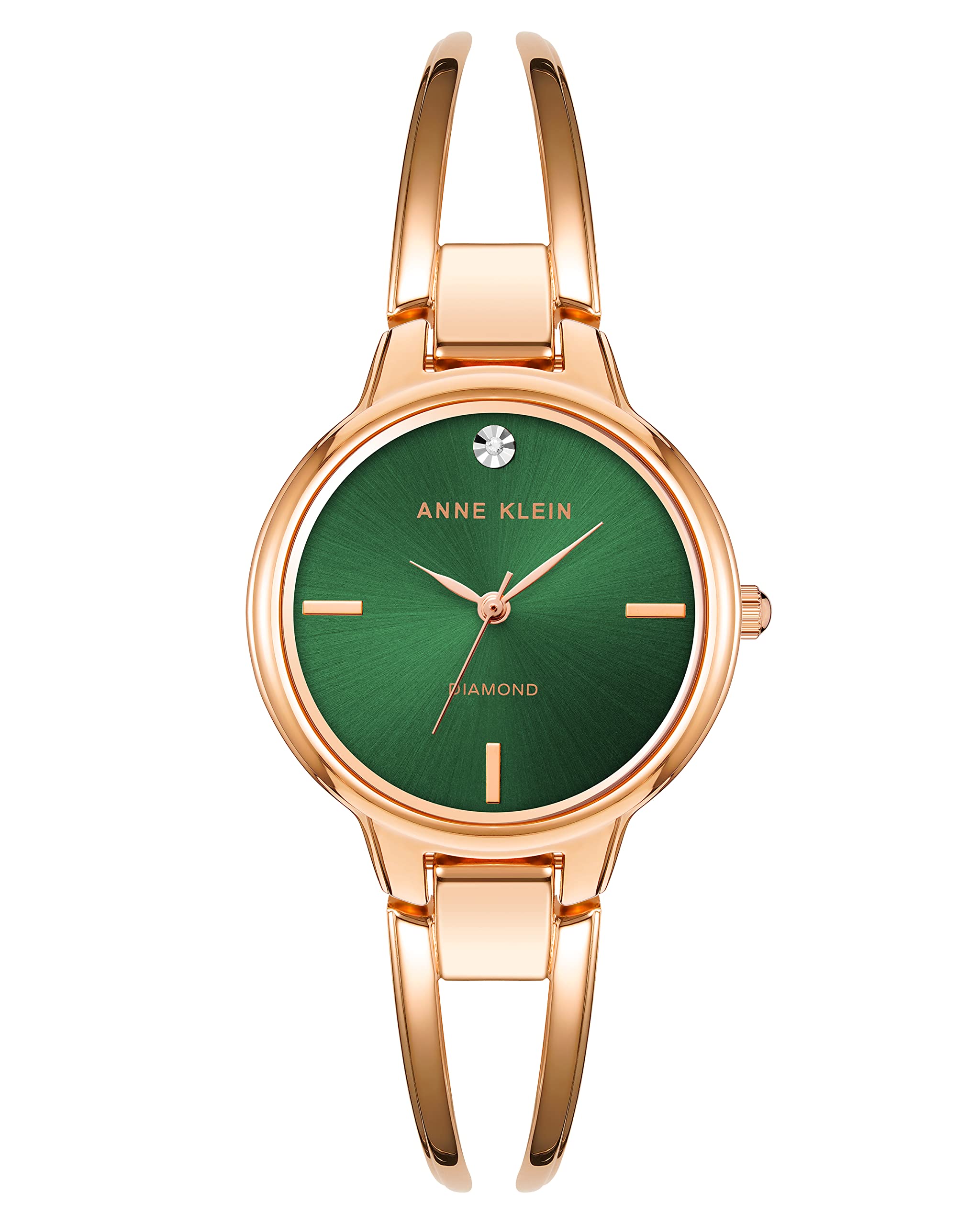 Anne Klein Women's Genuine Diamond Dial Bangle Watch - View 8