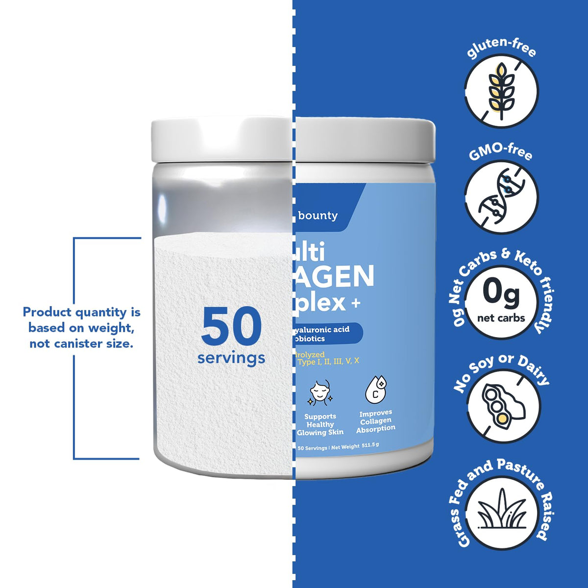 Vitamin Bounty Multi Collagen Peptides Powder for Men Women - Vitamin Bounty Official Imagery - 7