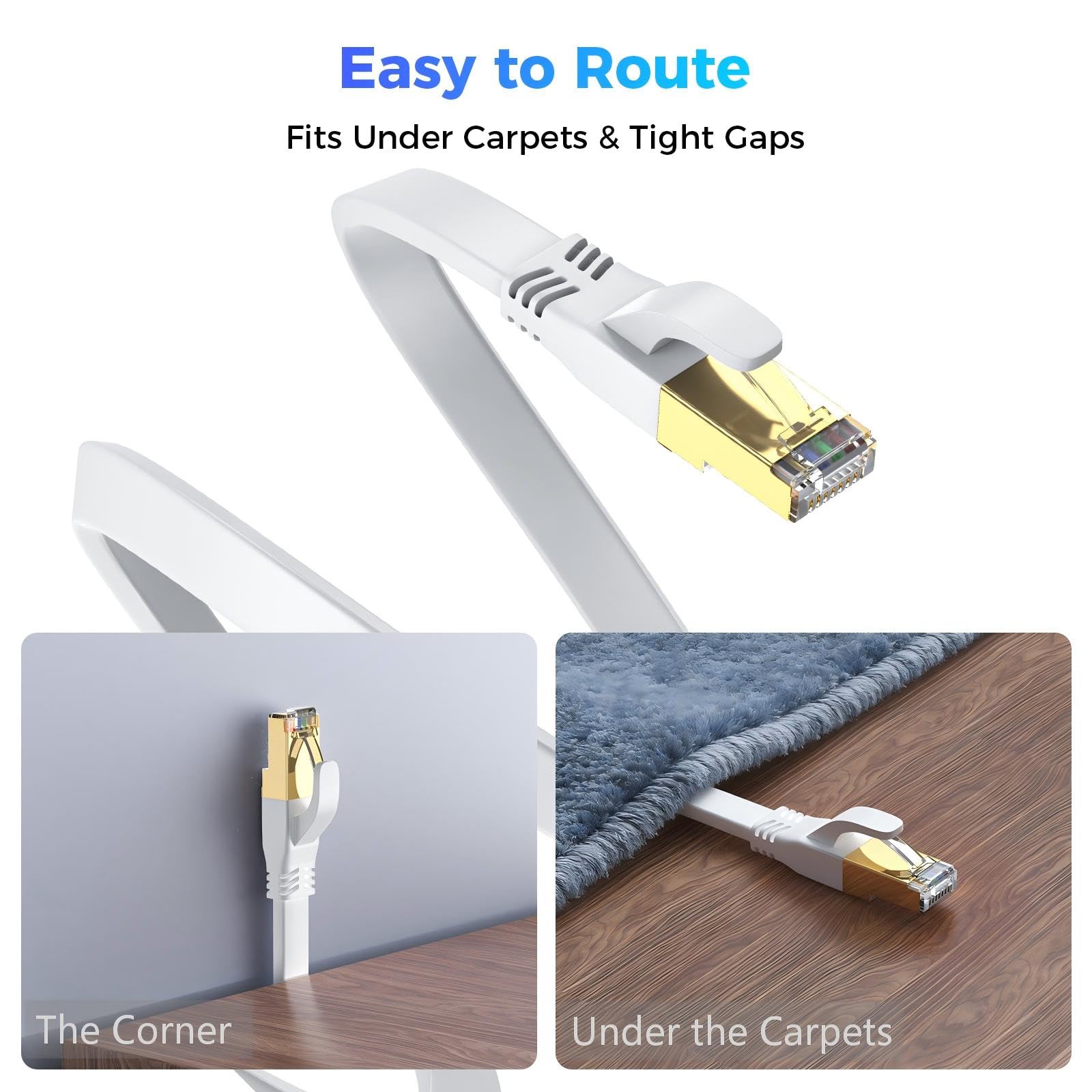 YSONG Cat 8 Ethernet Cable 20 FT, Outdoor&Indoor High Speed Heavy - YSONG Official Product View 6