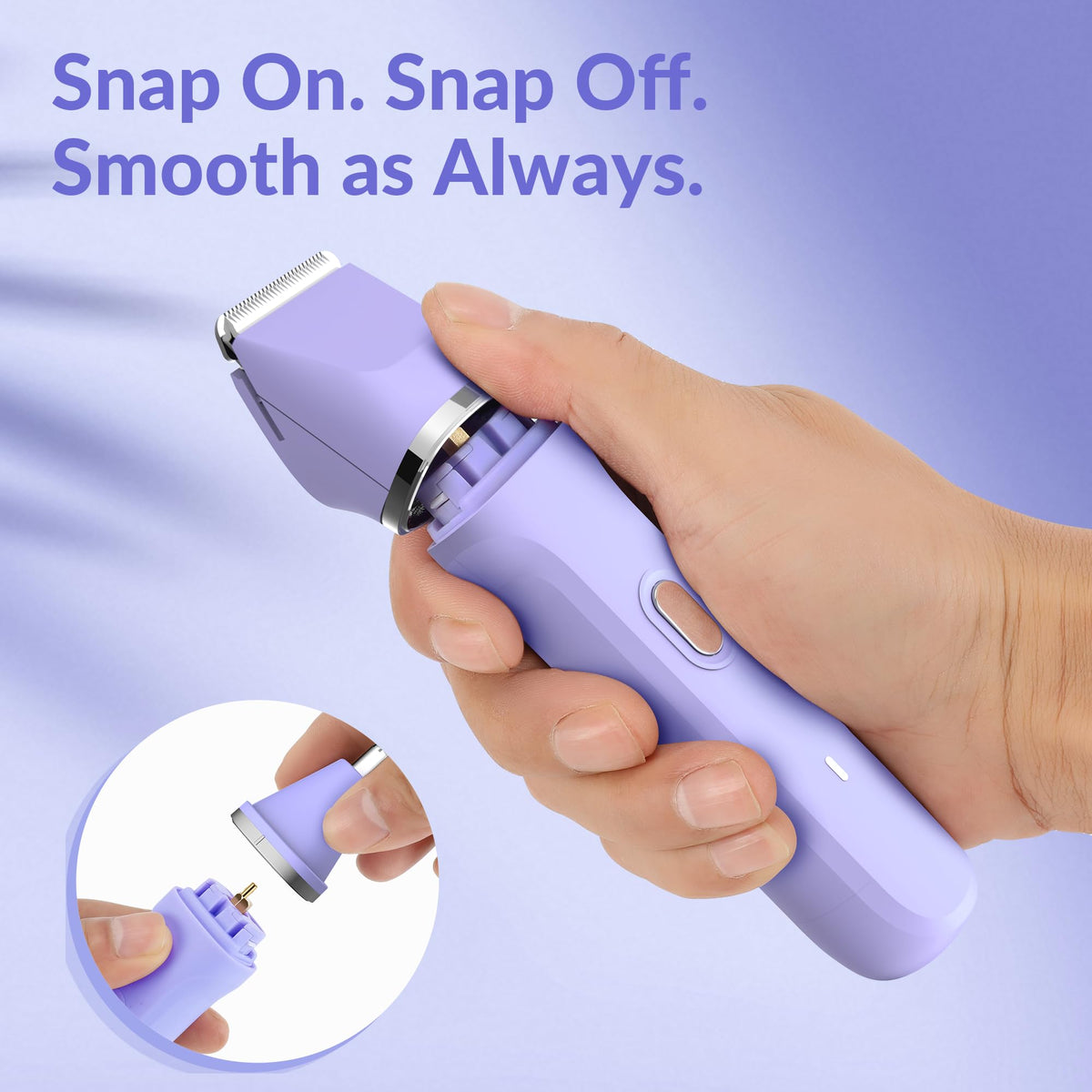 KINGTEE 5 in 1 Electric Bikini Trimmer for Women IPX7 - KINGTEE Official Imagery - 8