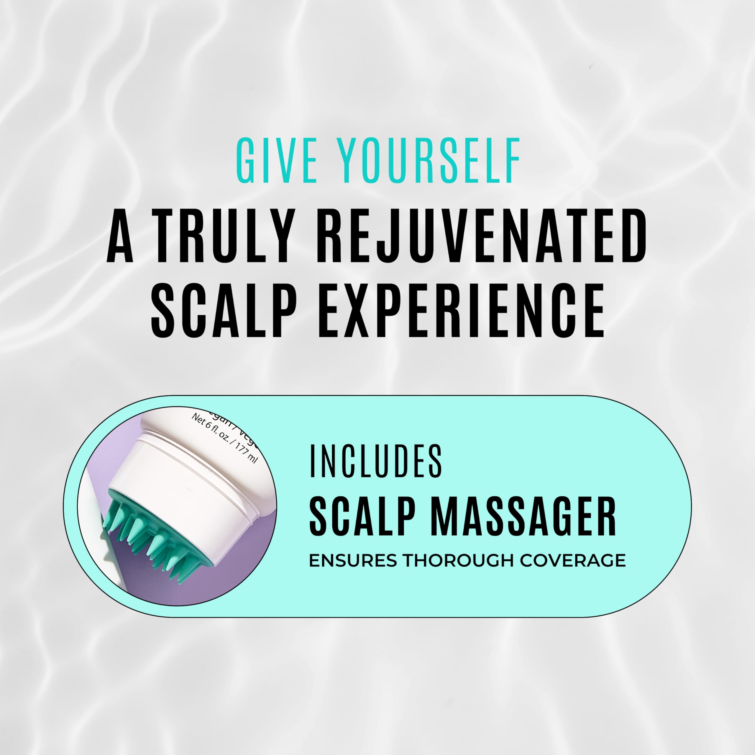 Malibu C Head Lab Scalp Scrub - Gentle Scalp Exfoliator Enriched with Activated Charcoal and Jojoba Esters - Clean, Vegan Hair Care (6 oz)
