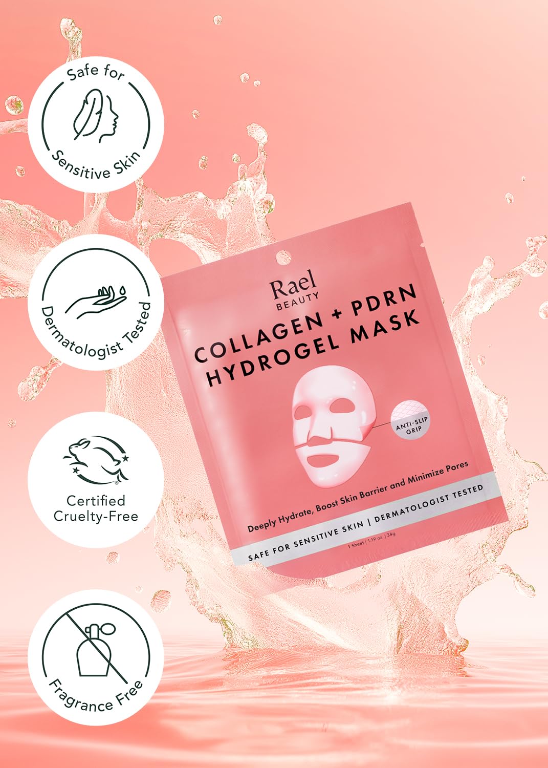 Rael Facial Masks Hydrating &amp; Soothing Skincare Daily Beauty - Rael