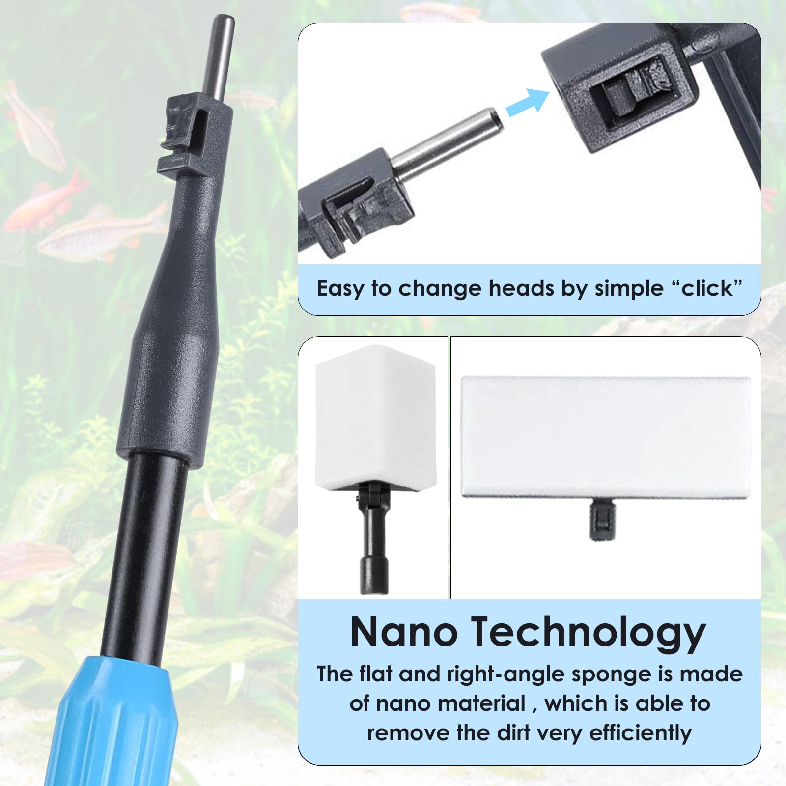 AquaMiracle 6 in 1 Aquarium Cleaning Tool Kit Fish Tank Cleaning - AquaMiracle Official Product View 4