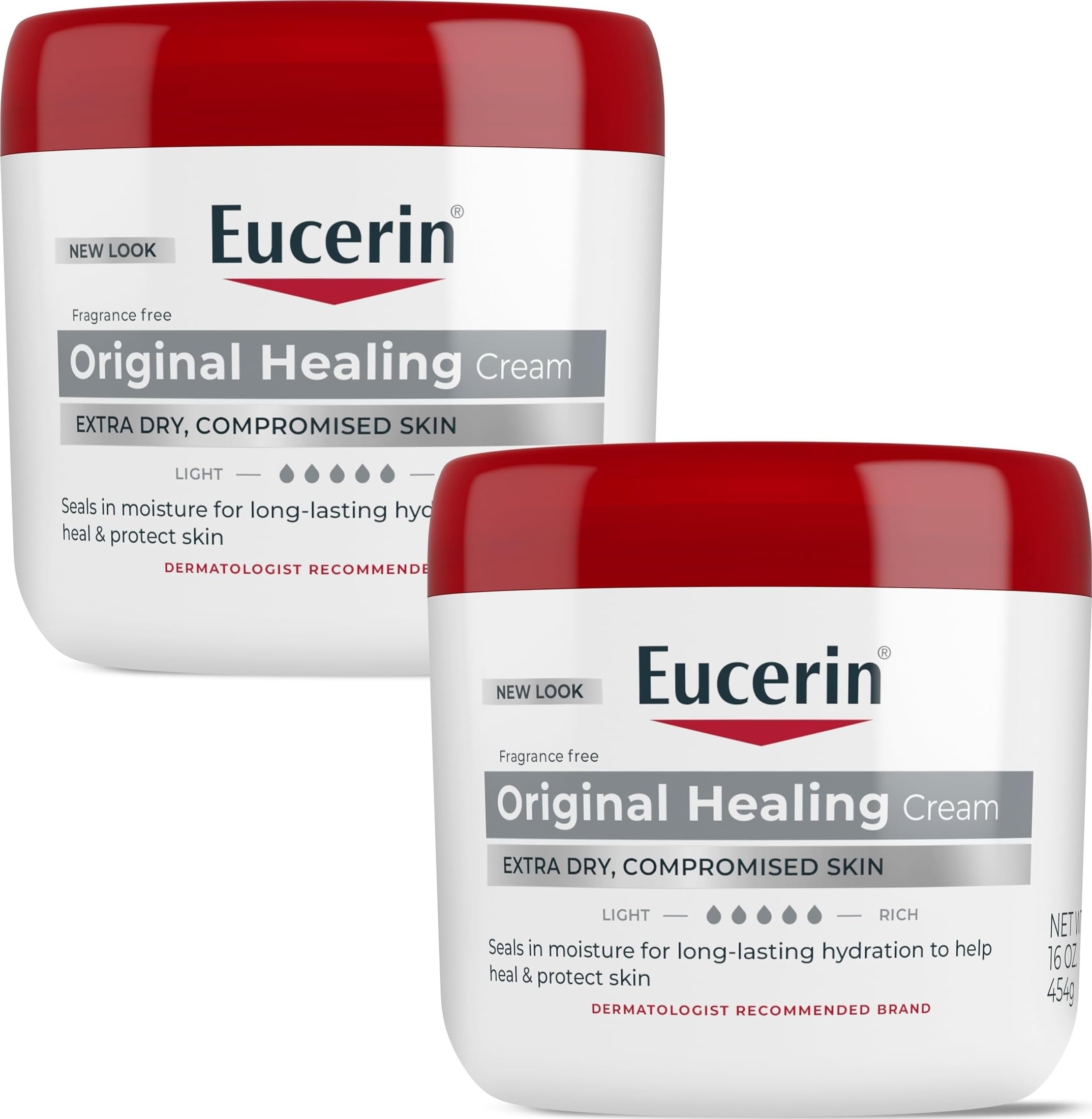 Eucerin Original Healing Cream Emollient Enriched 2 x 16 OZ - Eucerin Official Product Imagery - 2