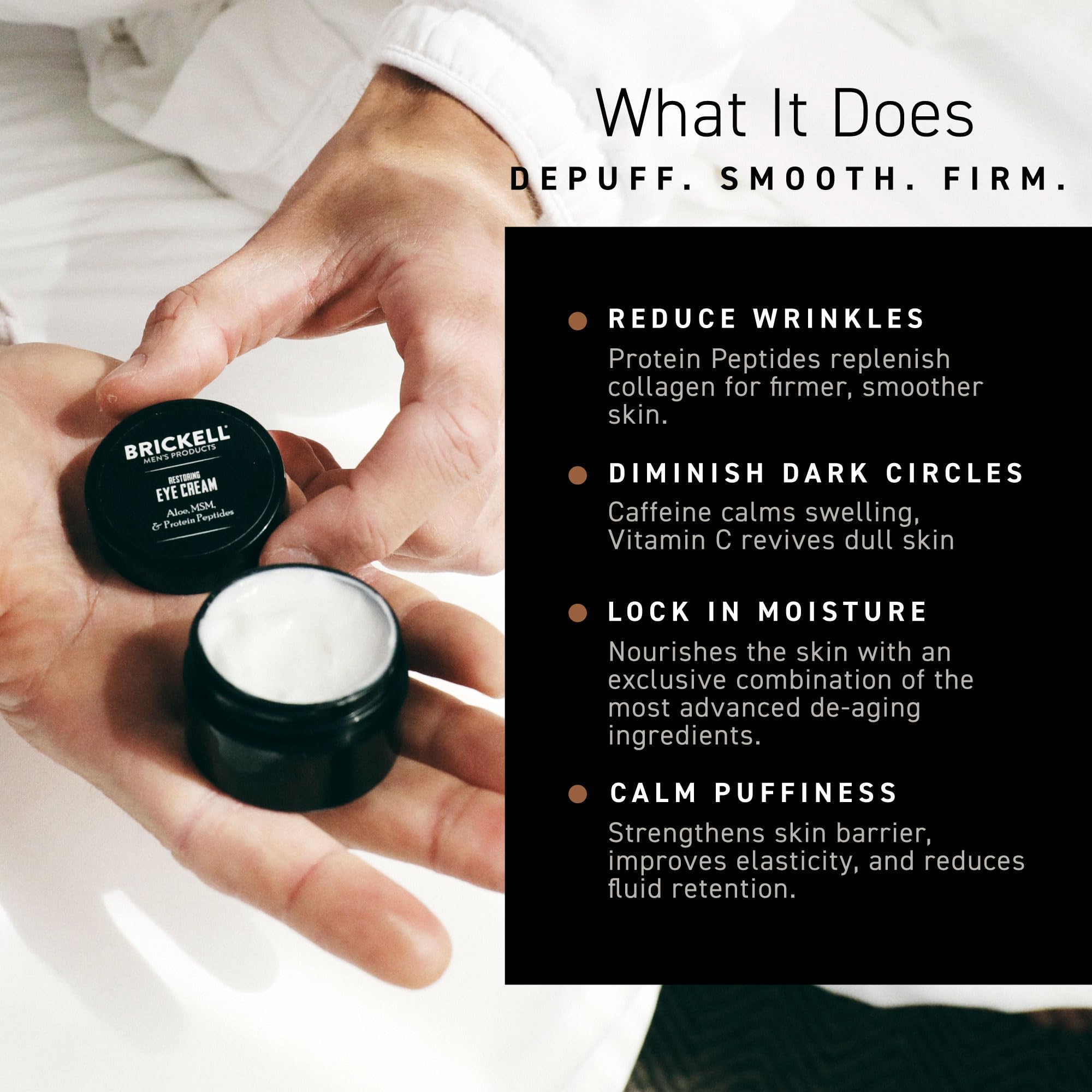 Brickell Men's Products Brickell Men's Restoring Under Eye Cream for M - View 7