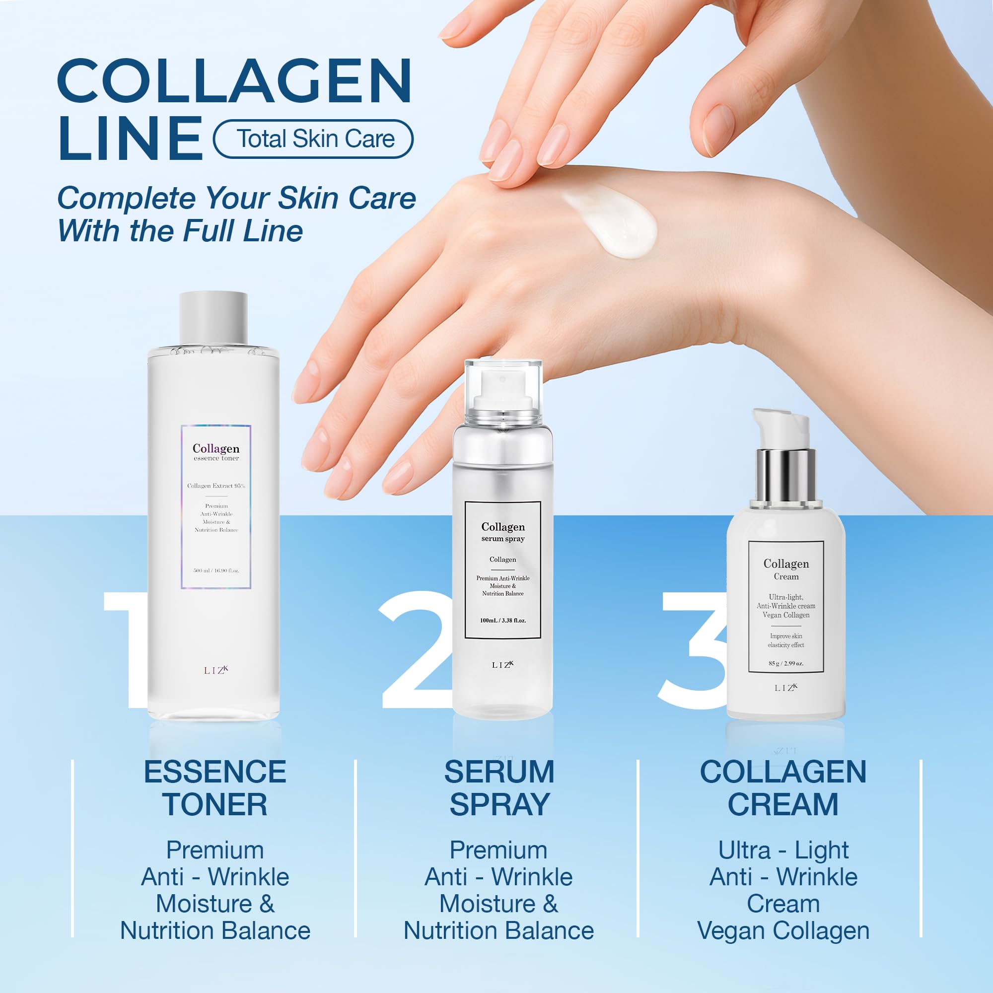 LIZK Collagen Cream Vegan Collagen Ultra Light Moisturizing - LIZK Official Imagery - 8
