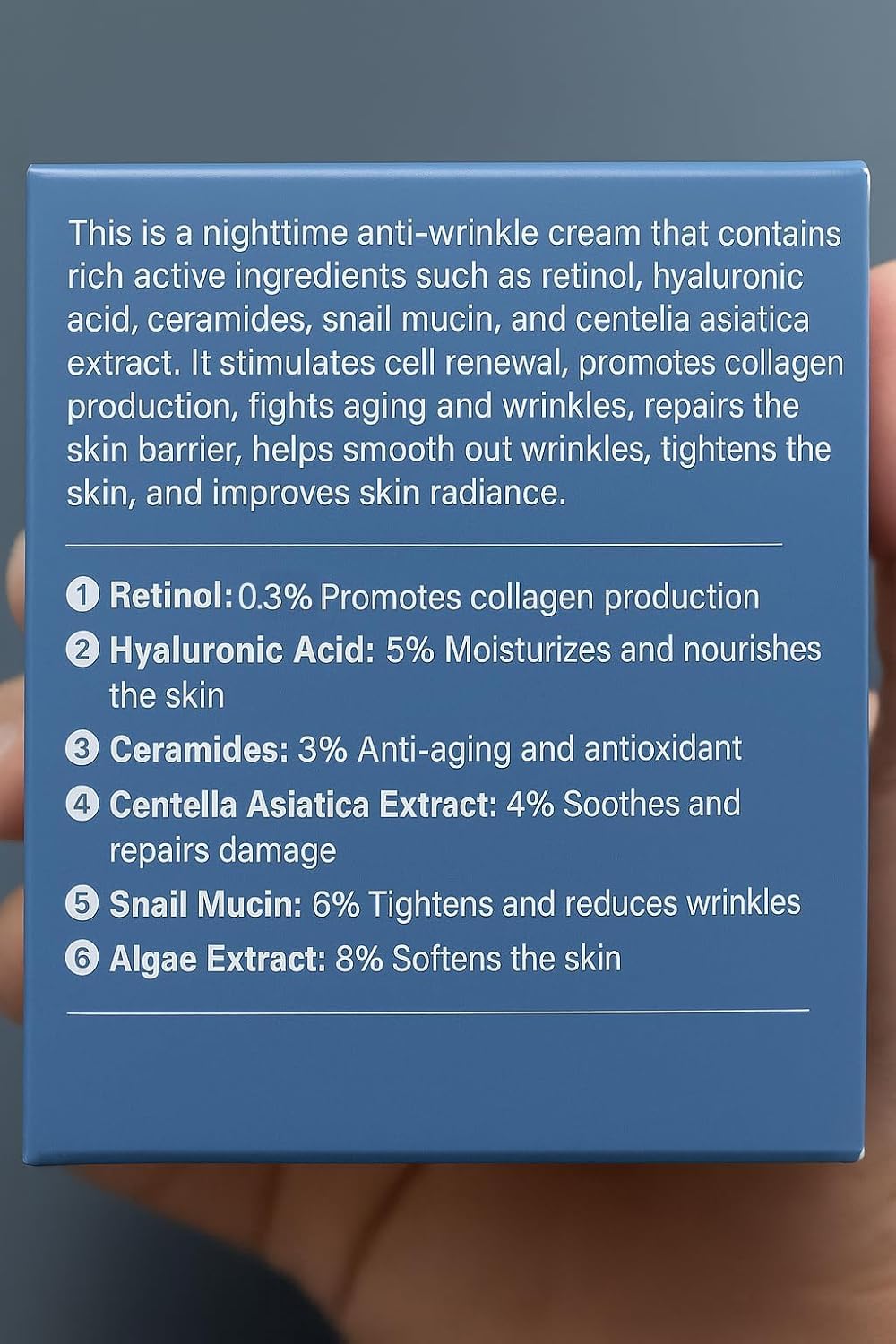 Retinol Face Cream for Anti-Aging Wrinkle Moisturizer with - AMZEYE