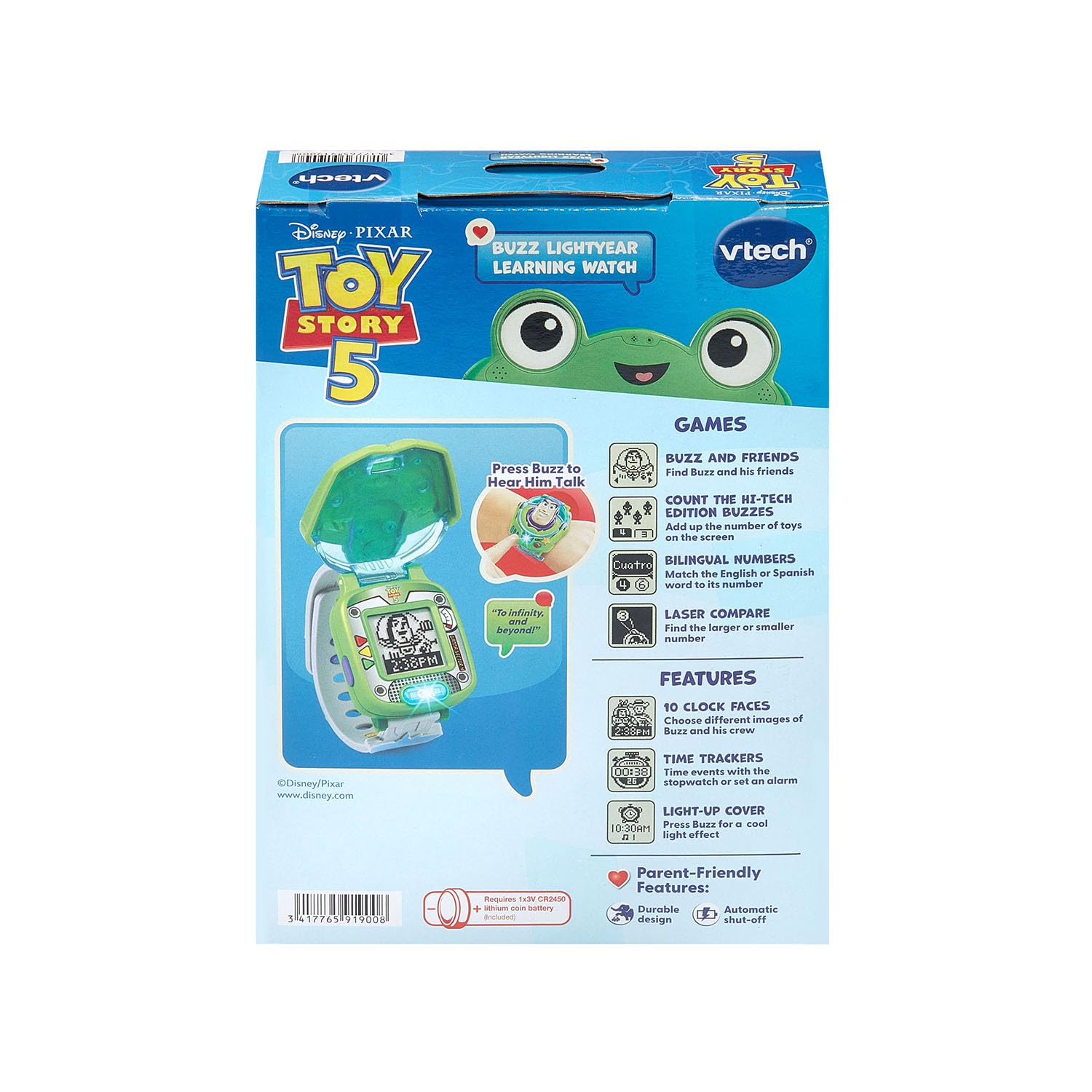 VTech Toy Story 5 Buzz Lightyear Learning Watch - View 8
