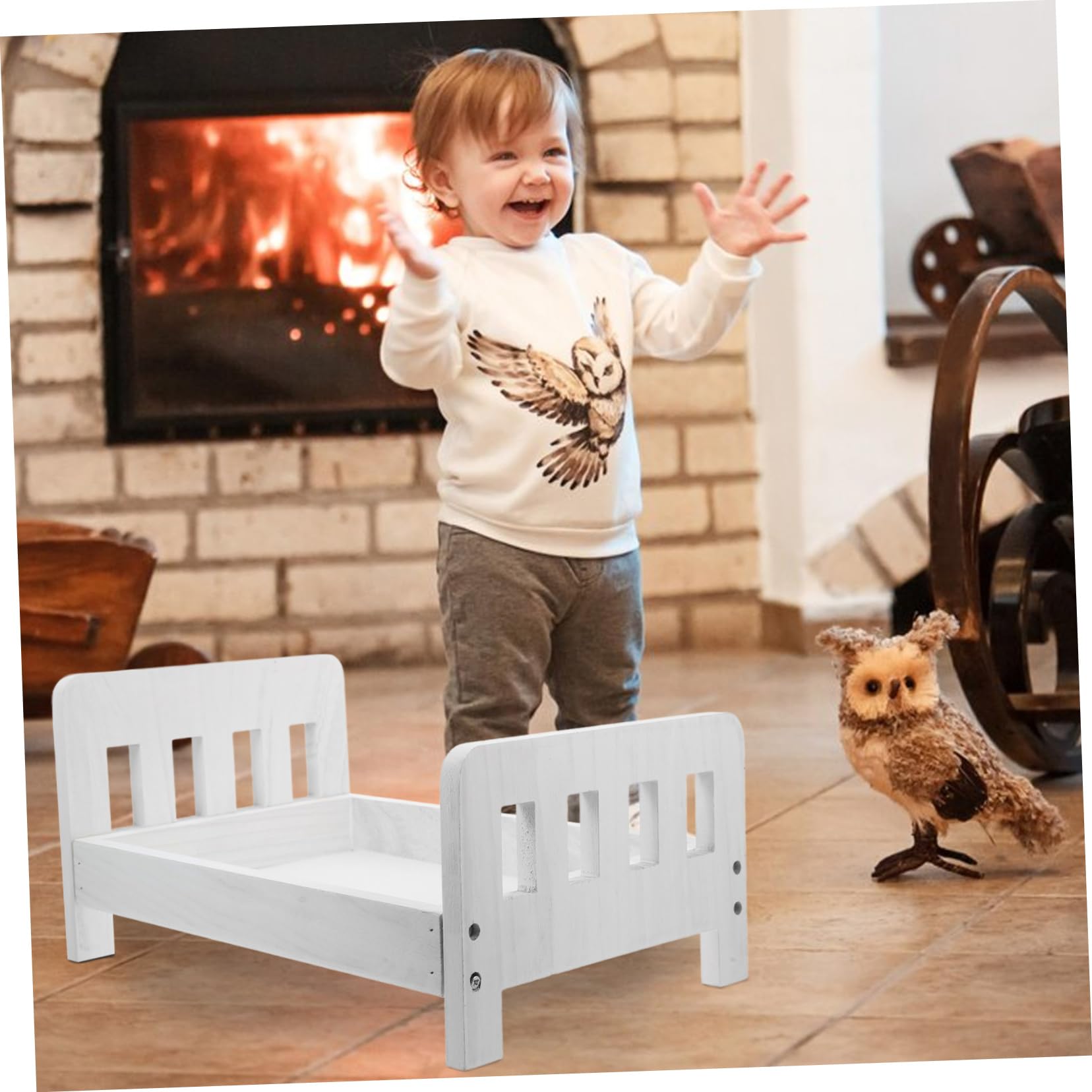 GLEAVI Retro Photography Props Bed for Newborn Photoshoots Versatile Photography Accessories for Boys and Girls Flexible Design for Home and Studio Use