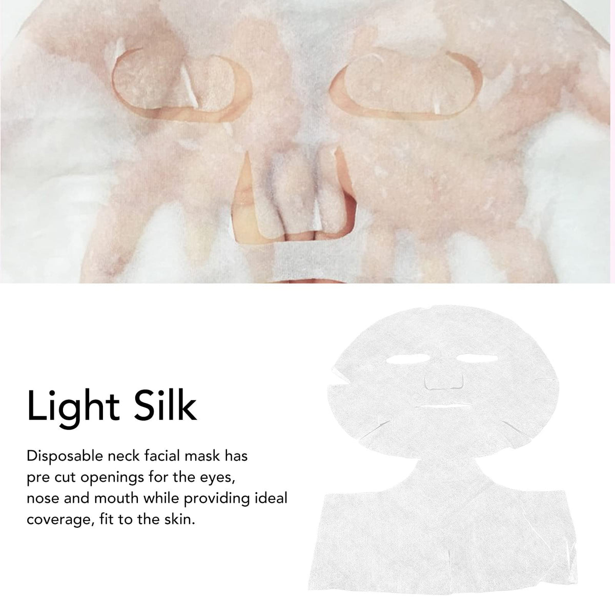 FILFEEL 50pcs Pre cut Mask Sheets Disposable Skin Care Light - FILFEEL Official Imagery - 3