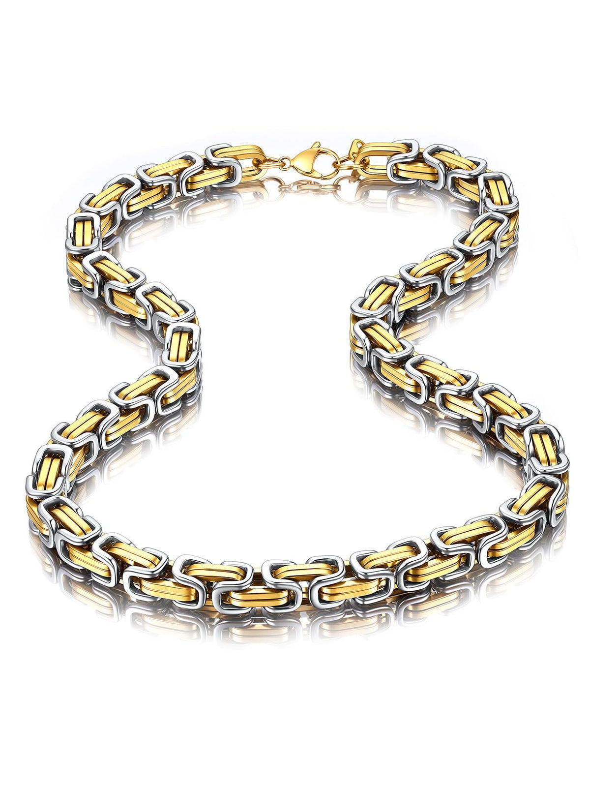 ChainsHouse Mens Vintage Byzantine Necklace Multi Color Hip - ChainsHouse Official Imagery - 1