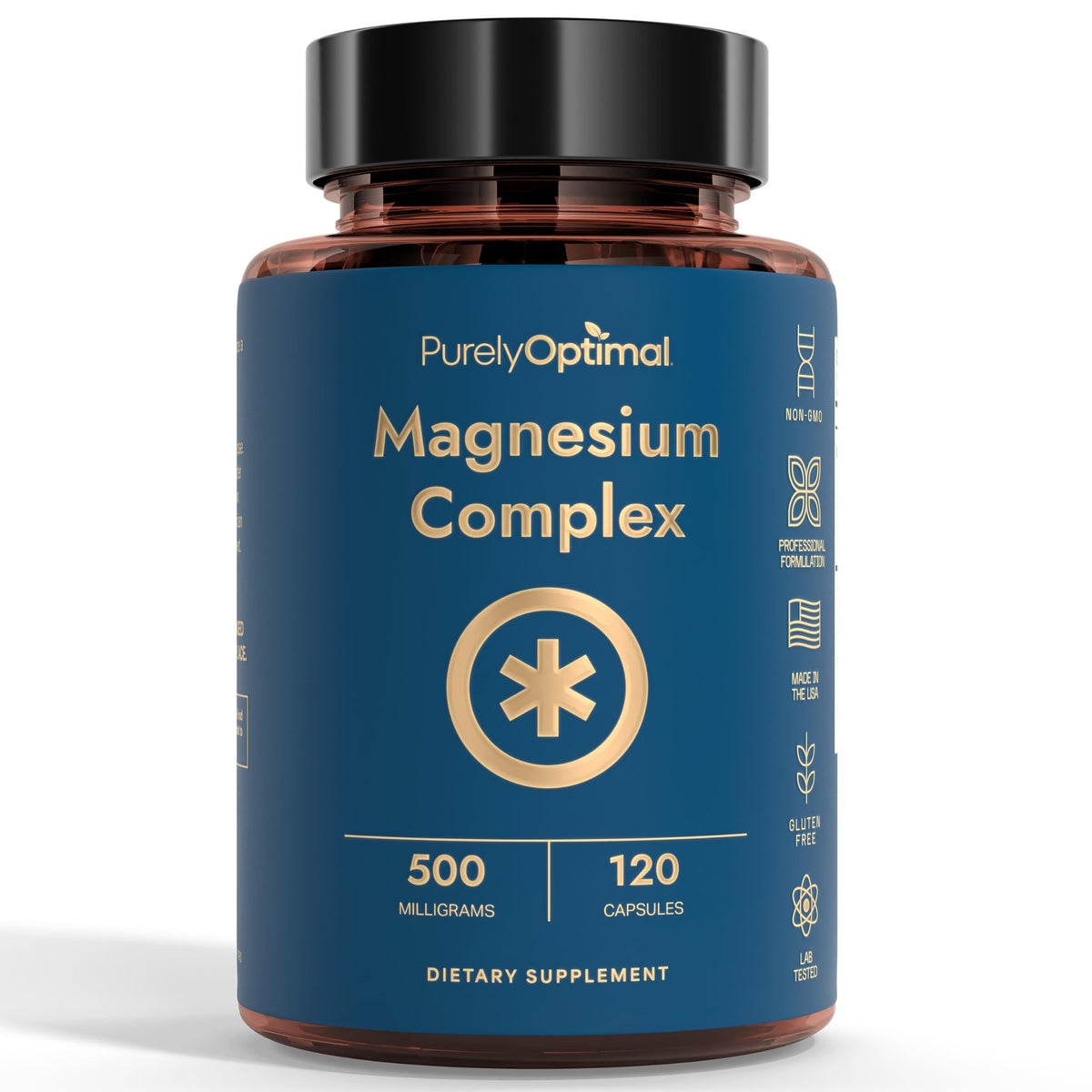 Purely Optimal Magnesium Complex for Women Men 6 Forms 120ct - Purely Optimal Official Imagery - 1