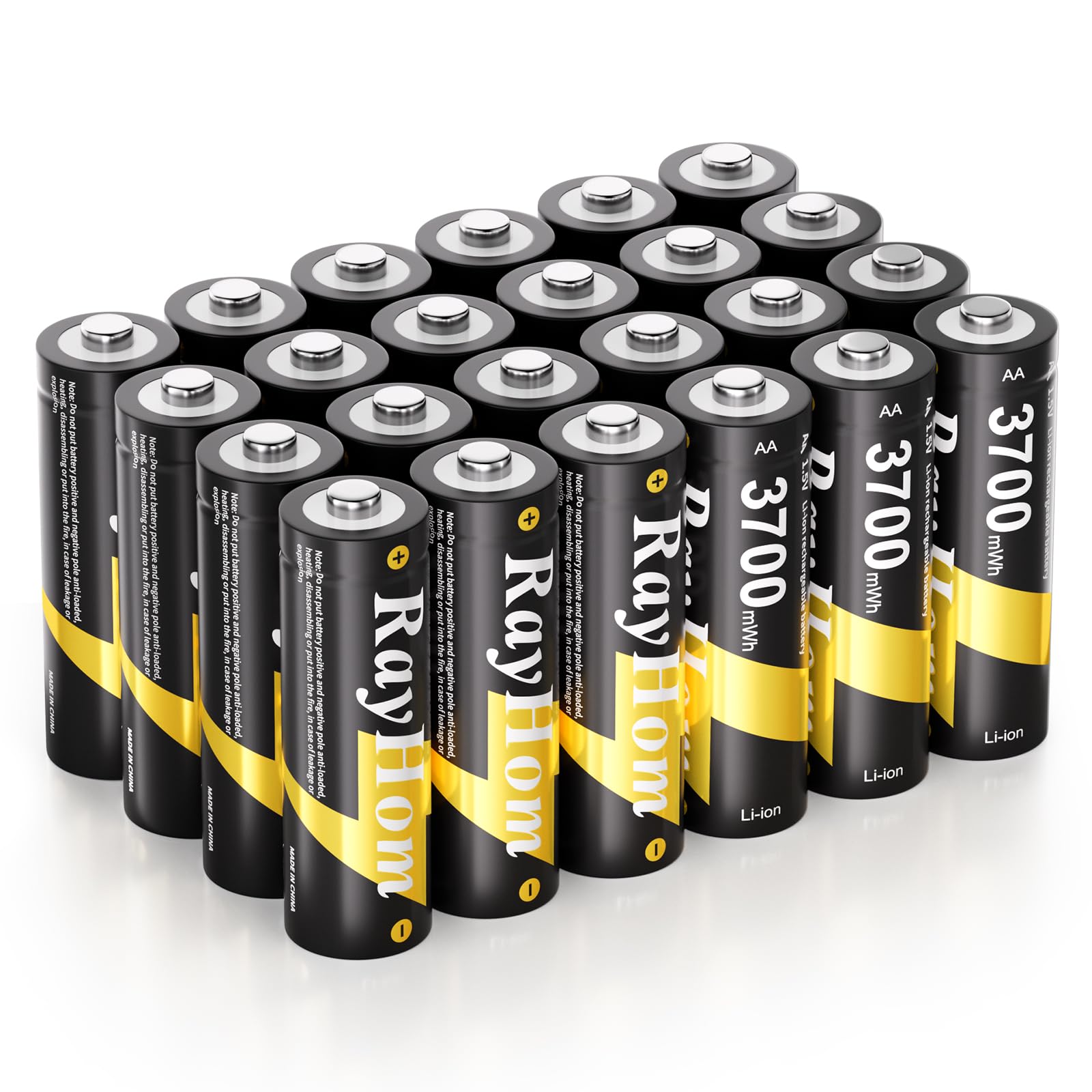 RayHom 8 Pack Rechargeable AA Lithium Batteries with Charger for - RayHom Official Product View 10
