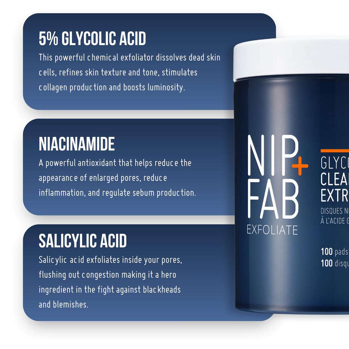 Nip Fab Glycolic Fix Night Pads Extreme XXL 5 Glycolic Acid - Nip+Fab Official Imagery - 5