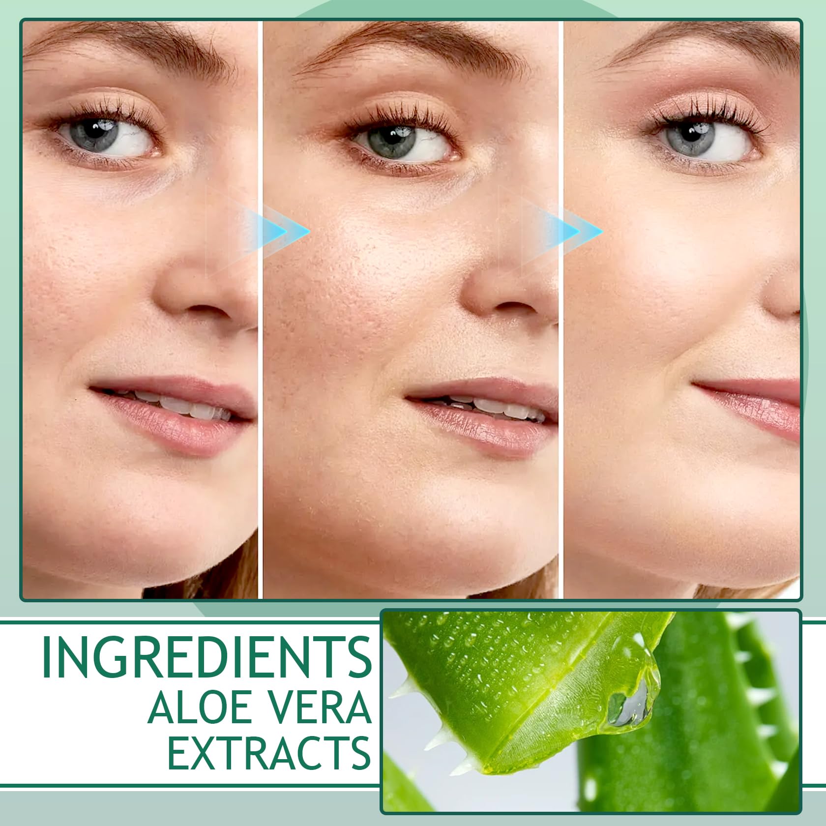 Aloe Vera Skin Care Set,Facial Kit with Facial - DWDiWen