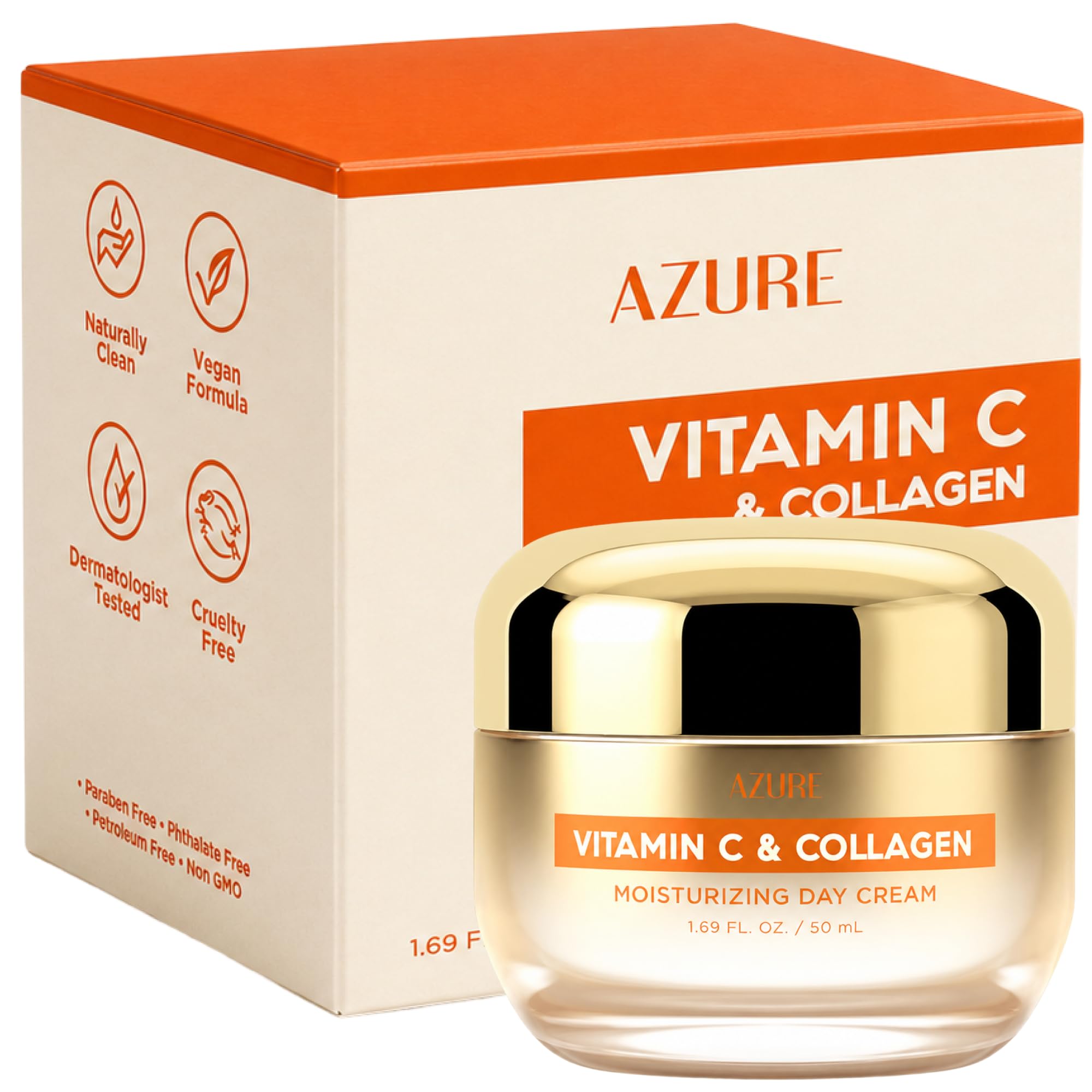 Hyaluronic Acid &amp; Retinol Face Moisturizer, Dermatologist - Azure Cosmetics