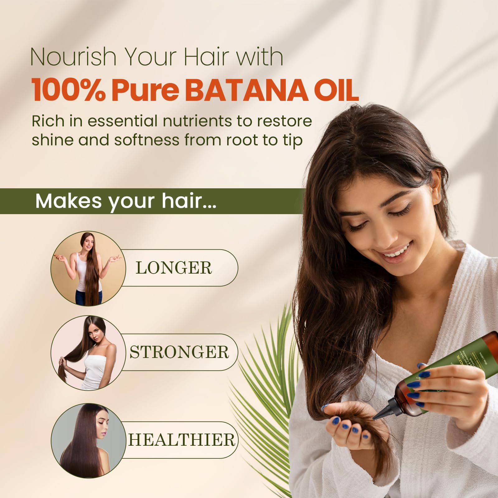 Natural Riches Batana Oil for Hair Growth 8 Fl Oz - Cold Pressed - Natural Riches Official Product View 4