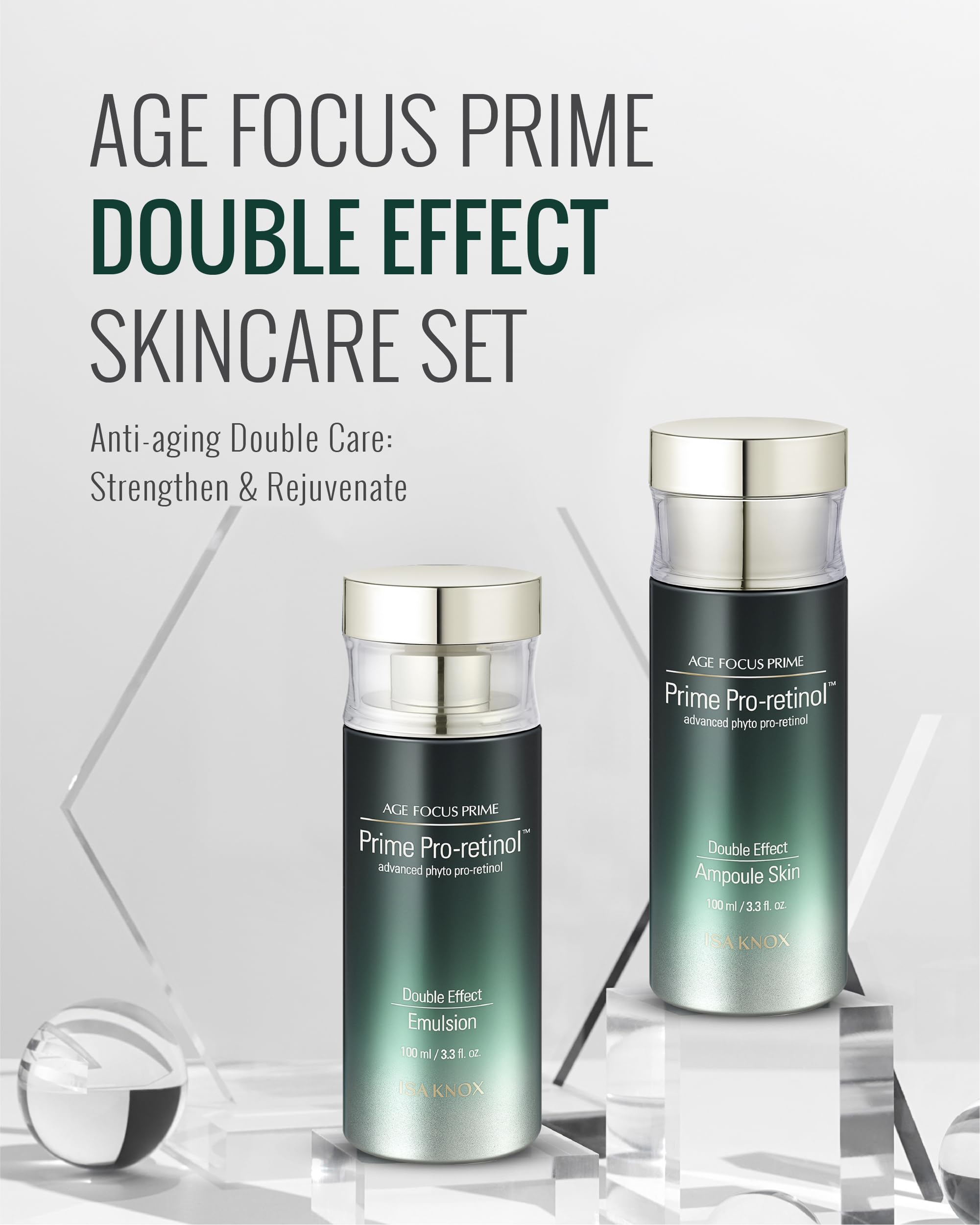 ISA KNOX Age Focus Prime Double Effect Skincare Special Set (8.5 - Isa Knox