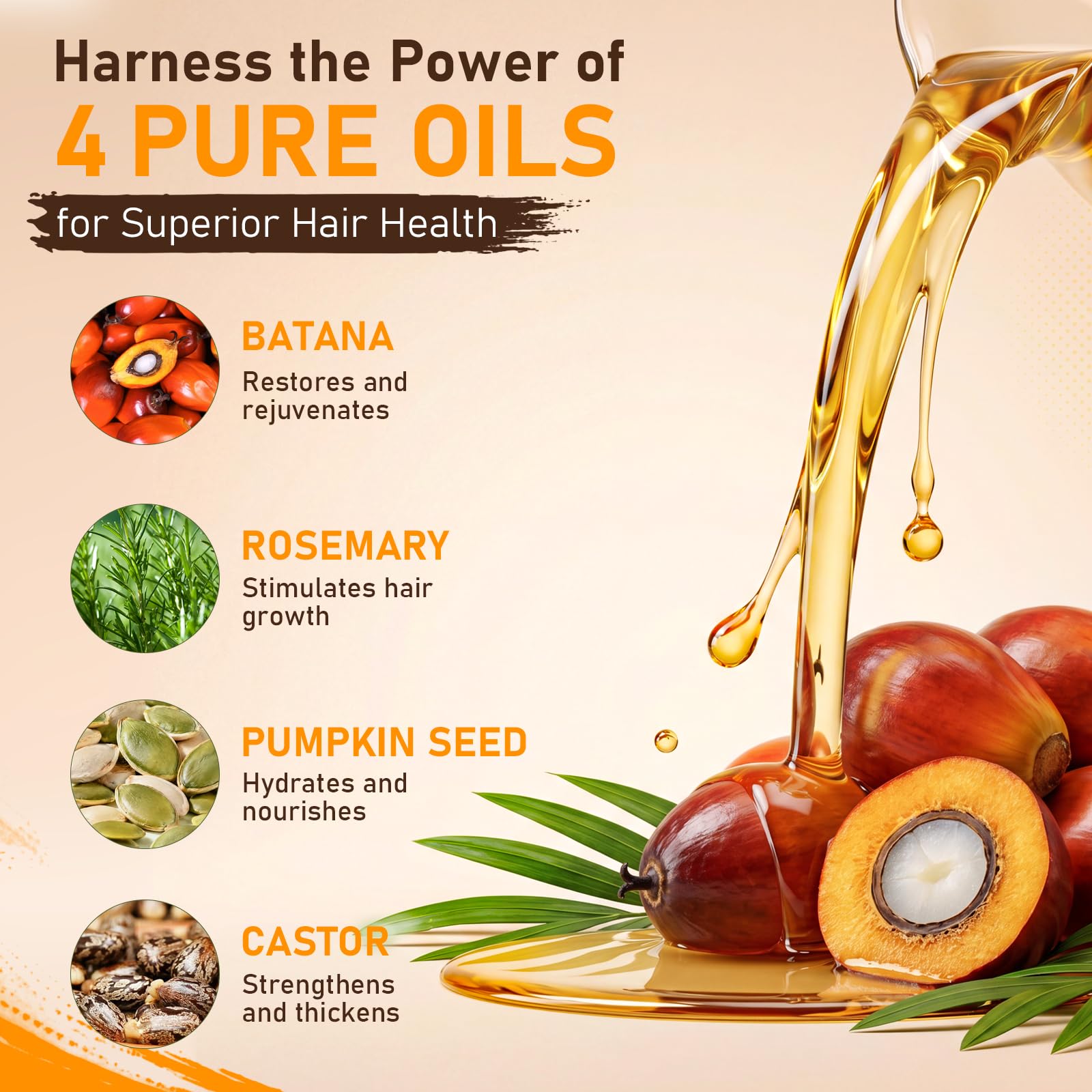Batana Oil for Hair Growth 100 Pure Unrefined with Rosemary - WCTNGO Official Imagery - 3