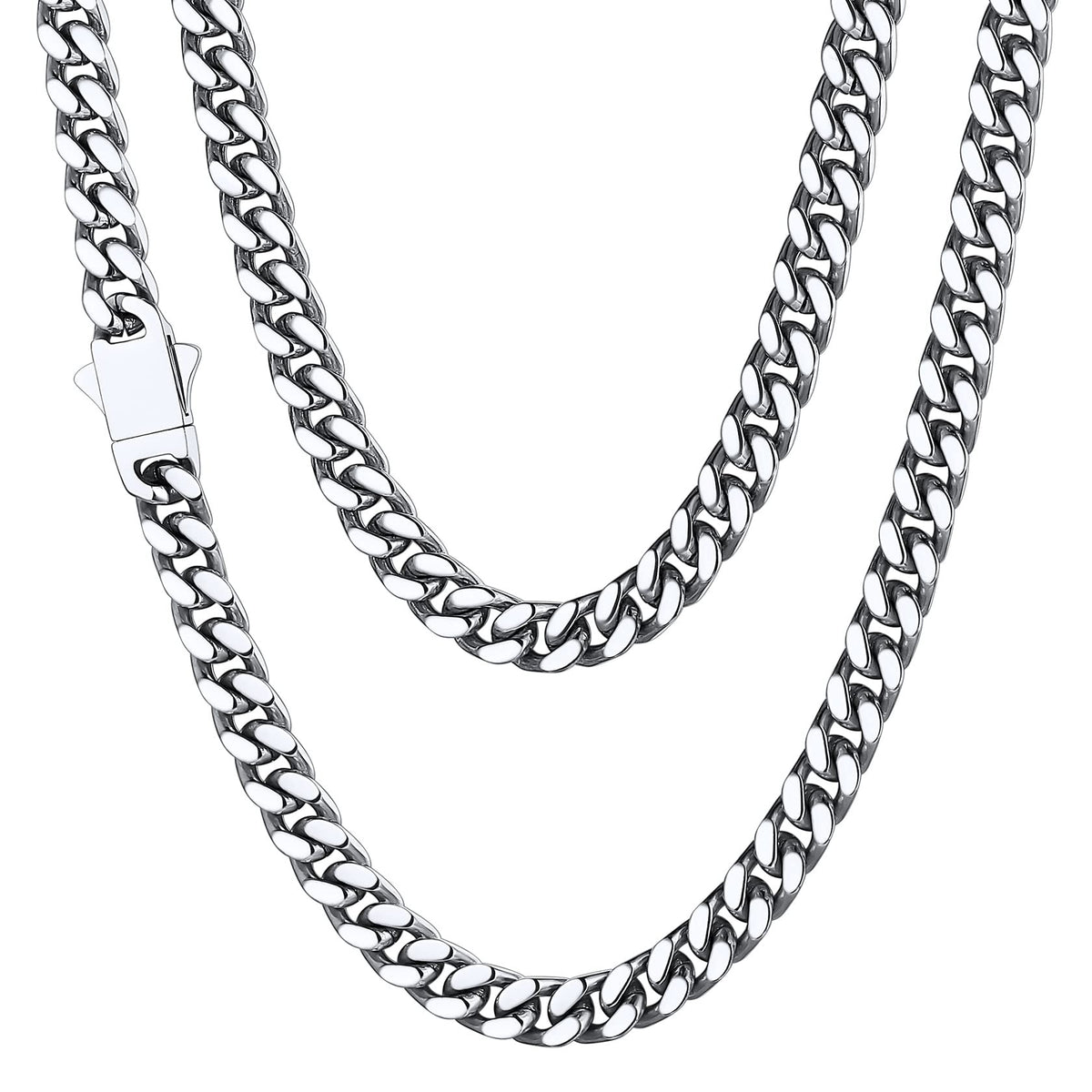 ChainsHouse Cuban Link Chain for Men Stainless Steel - ChainsHouse Official Imagery - 1