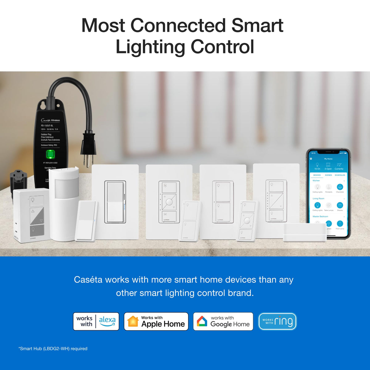 Lutron Caseta Smart Dimmer Switch No Neutral Required - Premium Selection Official Imagery - 8