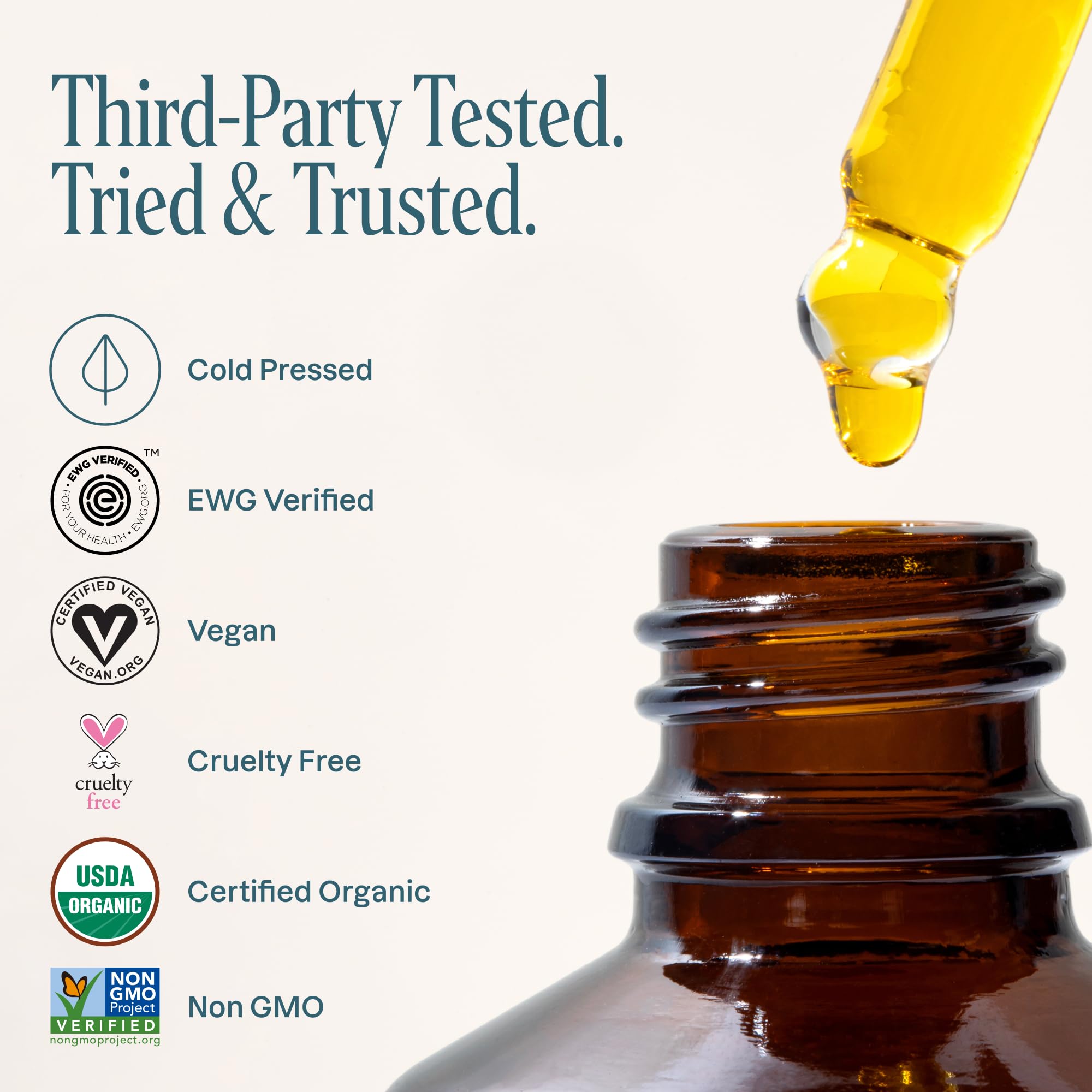 Cliganic Organic Rosehip Seed Oil for Face, 100% Natural Cold Pressed - Cliganic Official Product View 6