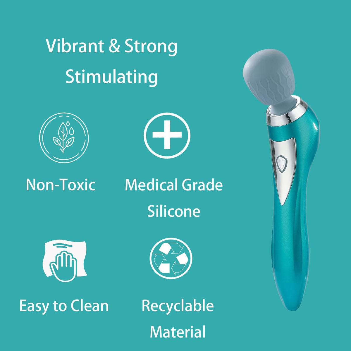 Handheld Personal Massager Personal Tension Relief Portable - Asopal Official Imagery - 4