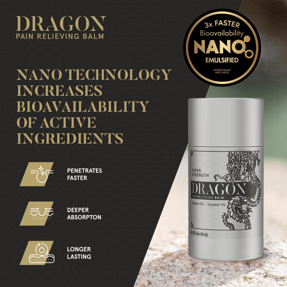 Americanna Wellness Dragon Balm 3.4oz Roll-Up Super Silver Strength