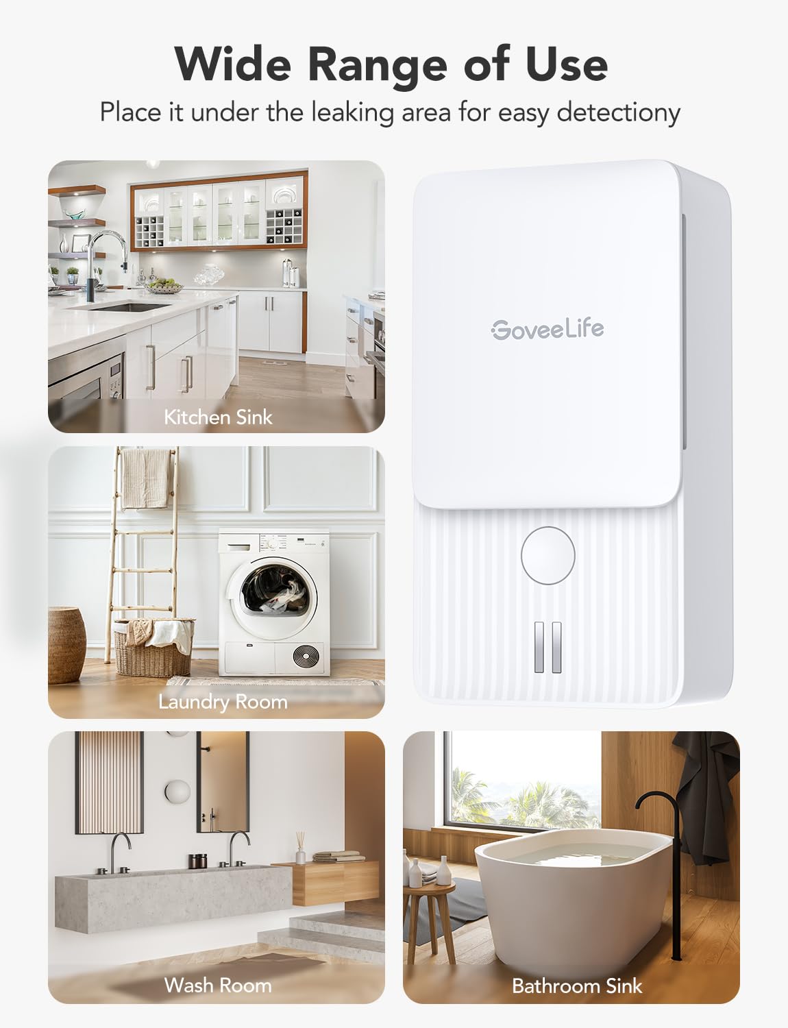 GoveeLife Water Leak Detectors with Leak and Drip Alerts 3 - GoveeLife Official Imagery - 4