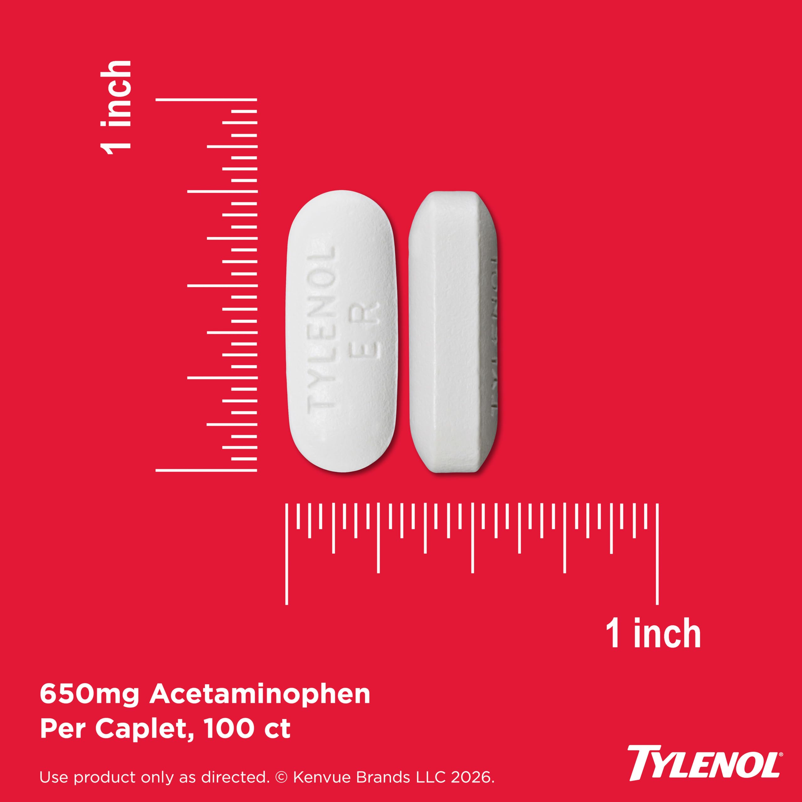Tylenol 8-Hour Arthritis Pain Relief Caplets, 100 Ct