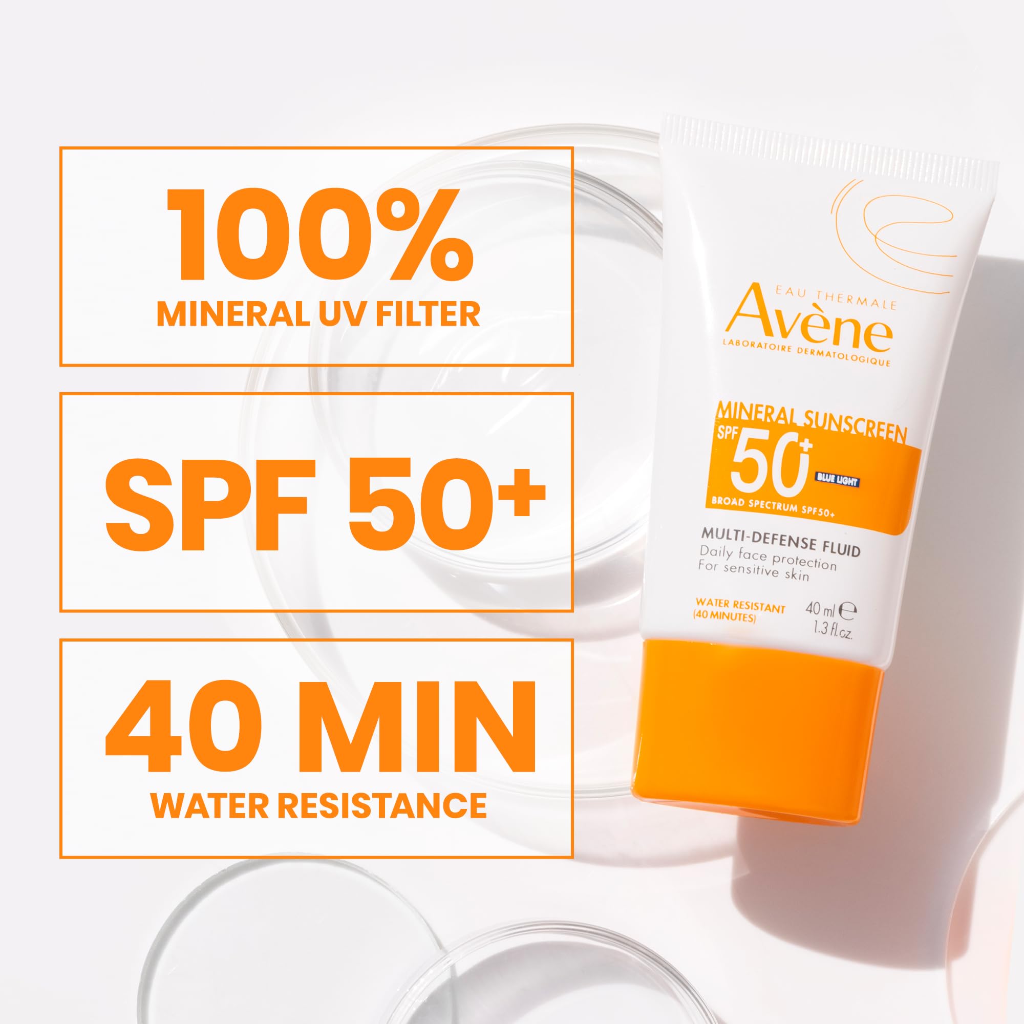 Av ne Mineral Sunscreen Multi Defense Fluid SPF 50 - Eau Thermale Avène Official Imagery - 5