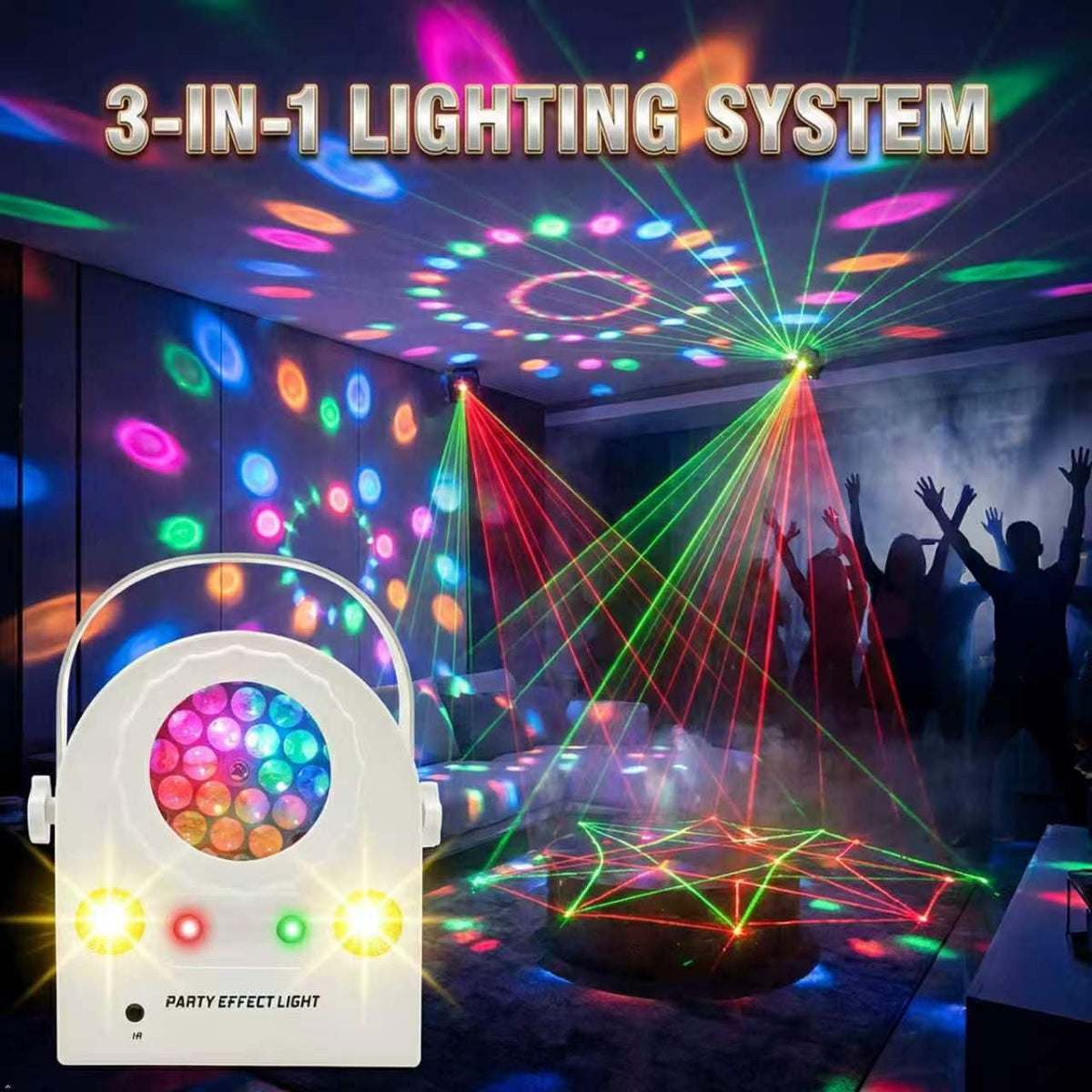 Disco Ball Party Lights DJ Party Stage Light - Yiixuyo Official Imagery - 4