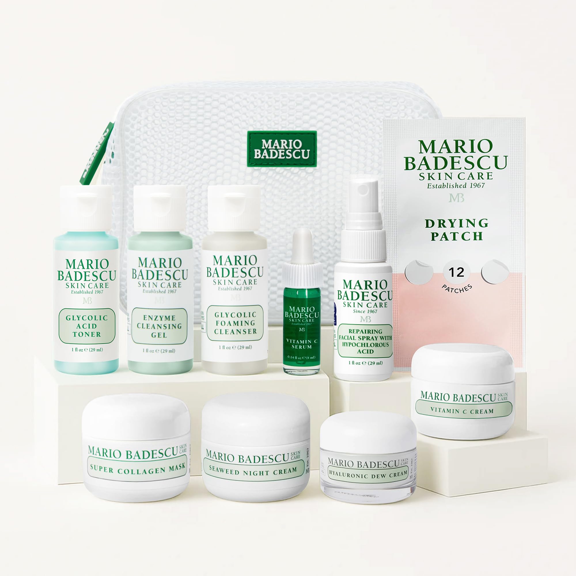 A Little Bit of Mario 10-Piece Skincare Kit – Vitamin C Serum, - Product Imagery