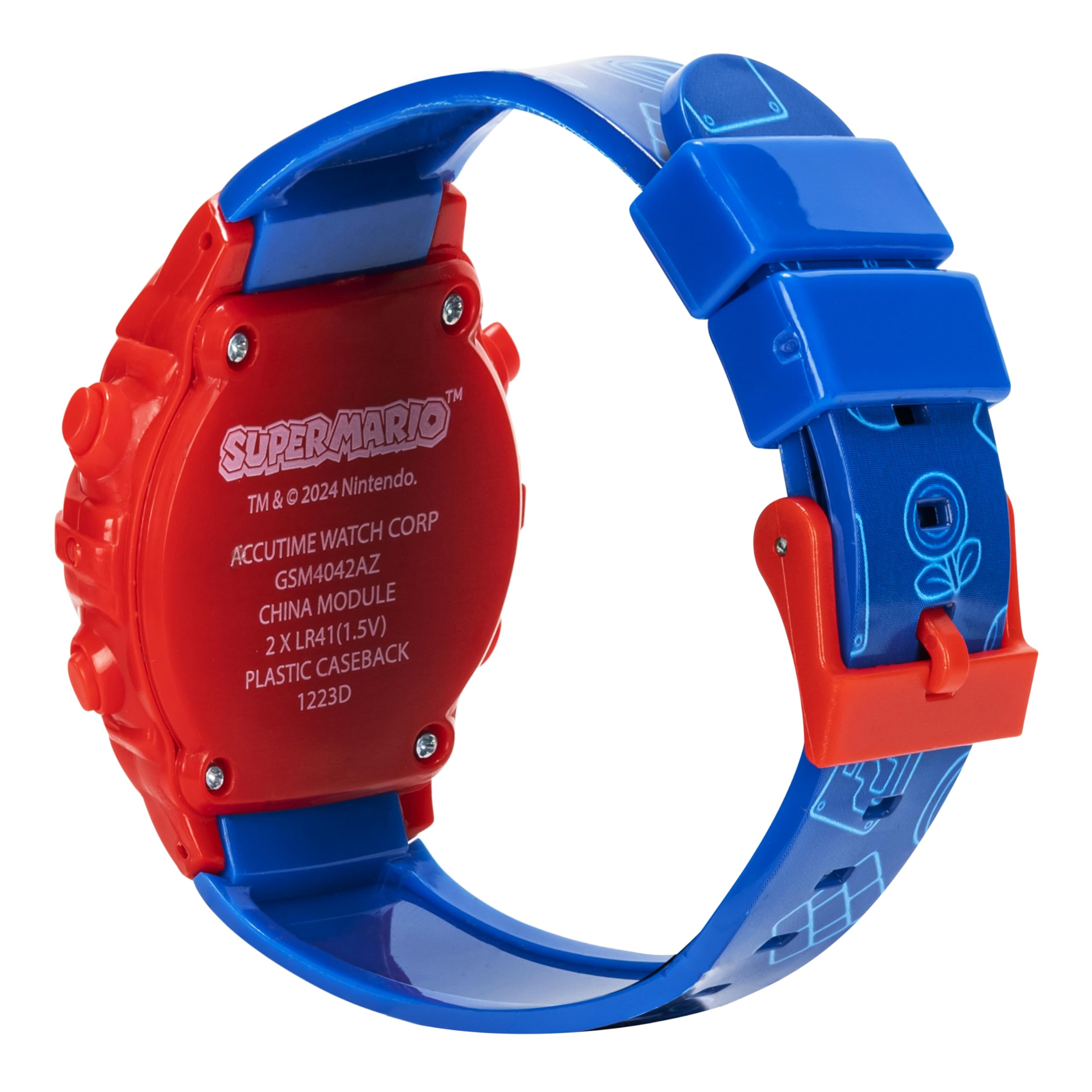 Accutime Super Mario Kids Digital Watch with Yoshi, LED Light Show, So - View 6