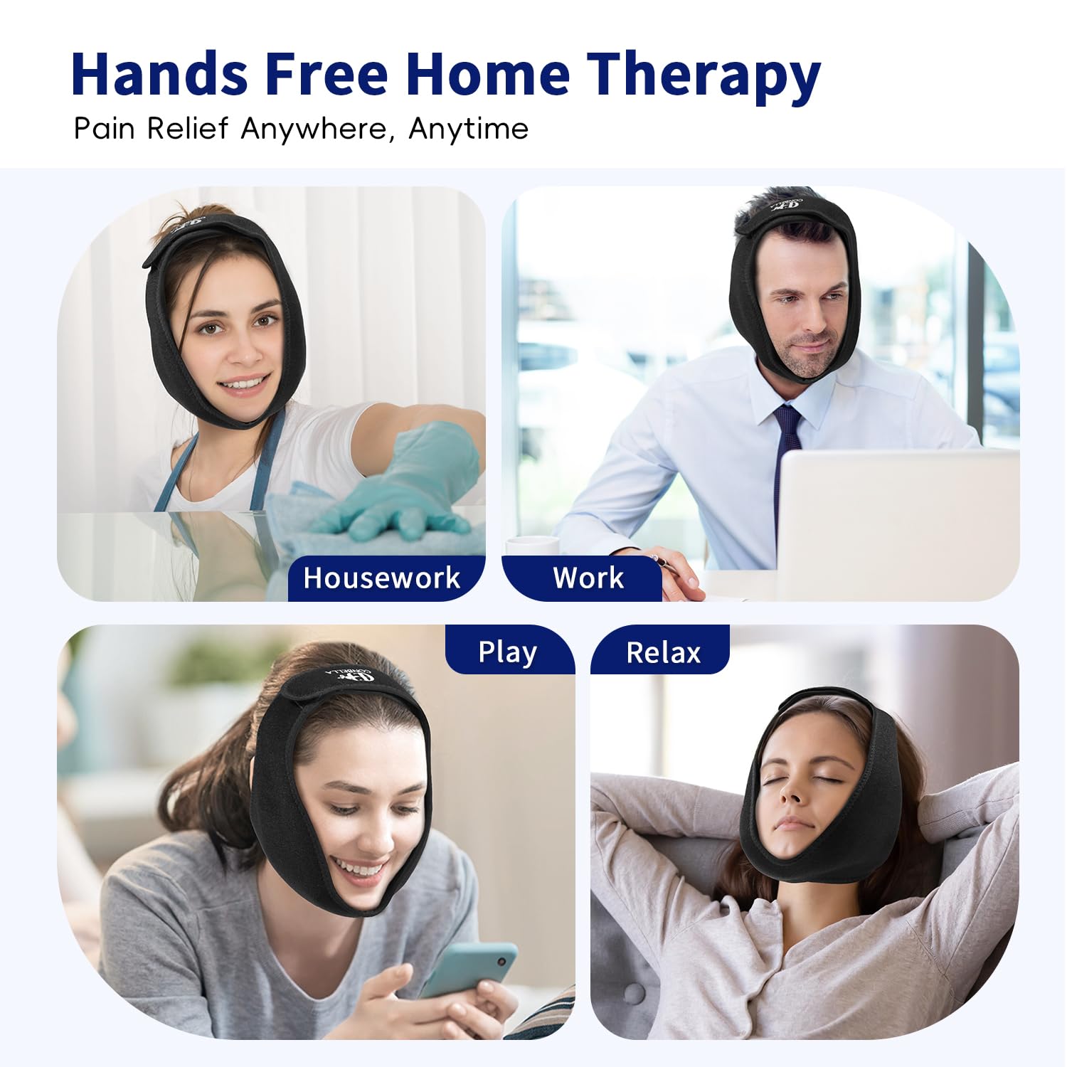 CONBELLA wisdom teeth ice pack wrap for hot and cold therapy, designed for soothing dental pain and swelling relief.