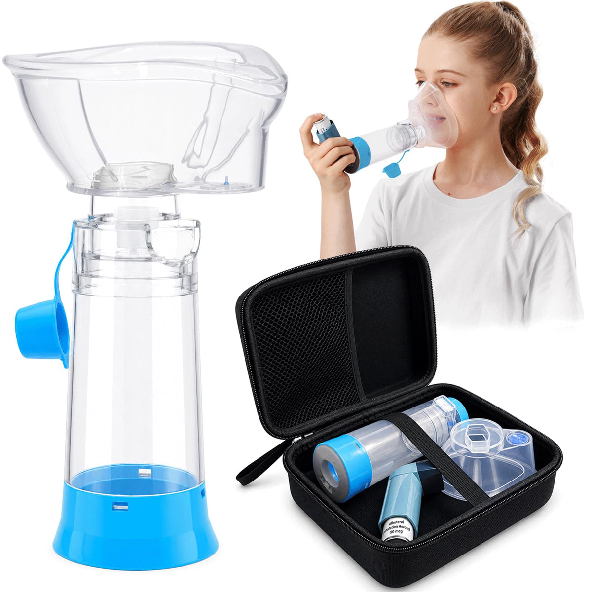 Inhaler Spacer for Children Nessi OTC Spacer Spacer for - Clinivox Official Imagery - 1