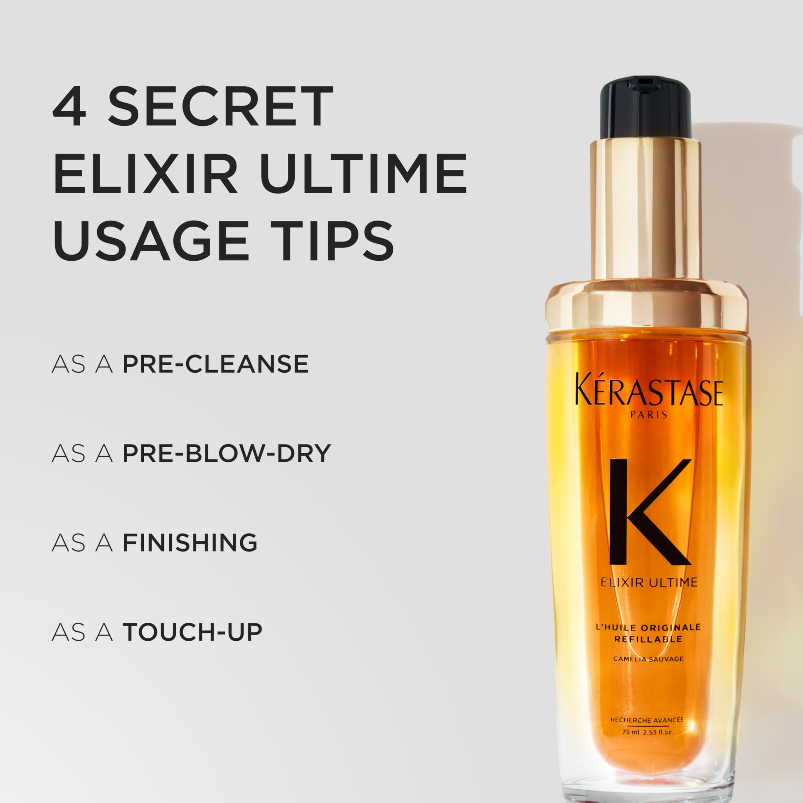 Elefair Tech Kerastase Elixir Ultime Refillable Oil – For Shine & Hydration - Elefair Tech Official Product View 8