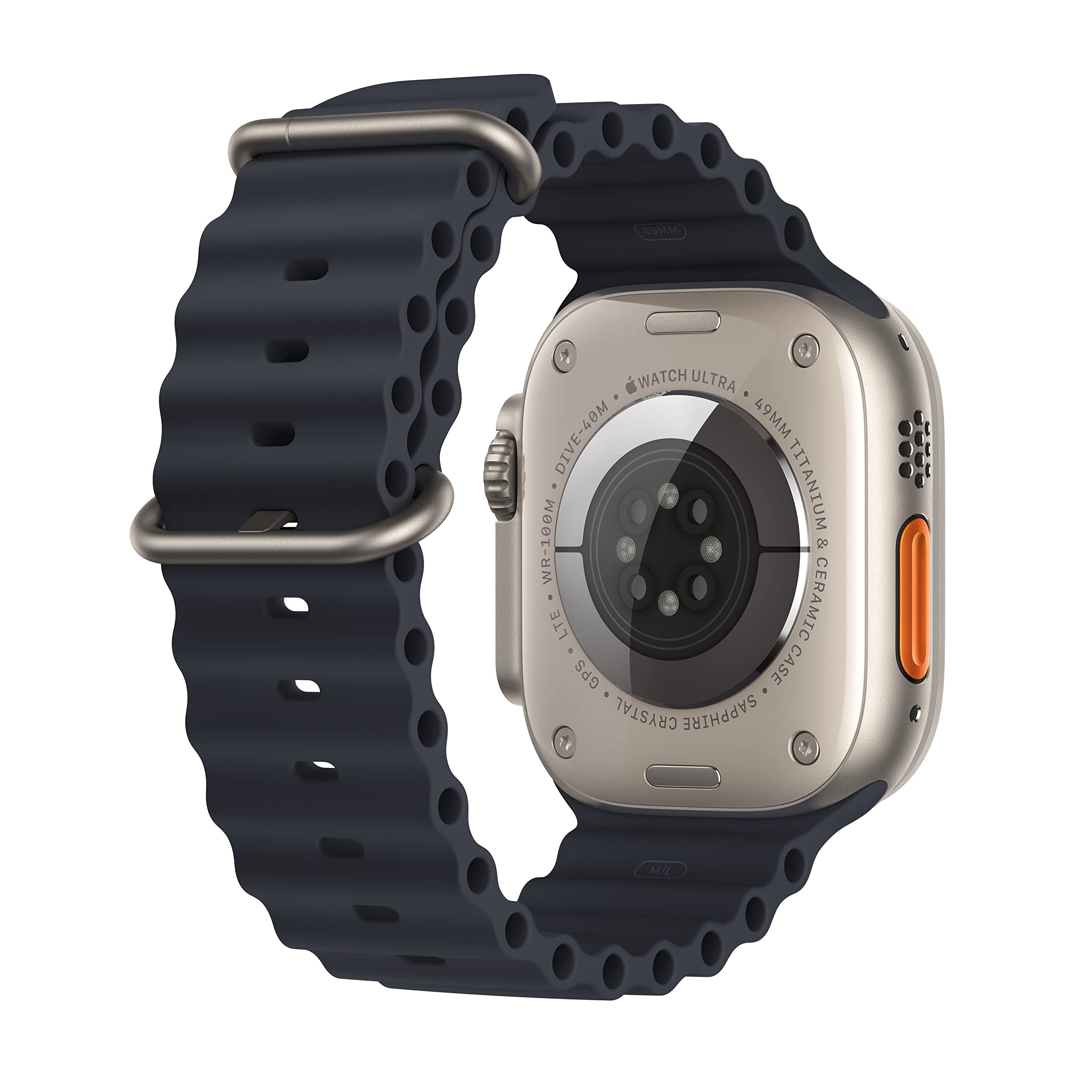 Amazon Renewed Apple Watch Ultra   Titanium Case with Midnight Ocean B - View 3