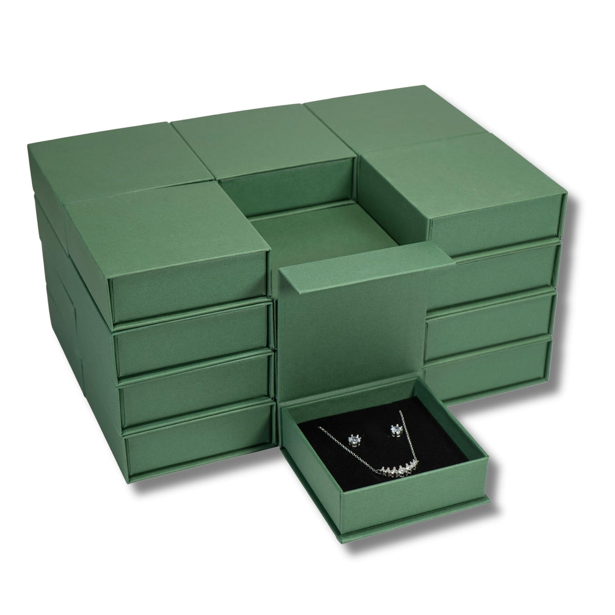JPB Jewelry Box Magnetic Jewelry Gift Box with Velvet Foam - JPB JEWELRY BOX CO. Official Imagery - 1